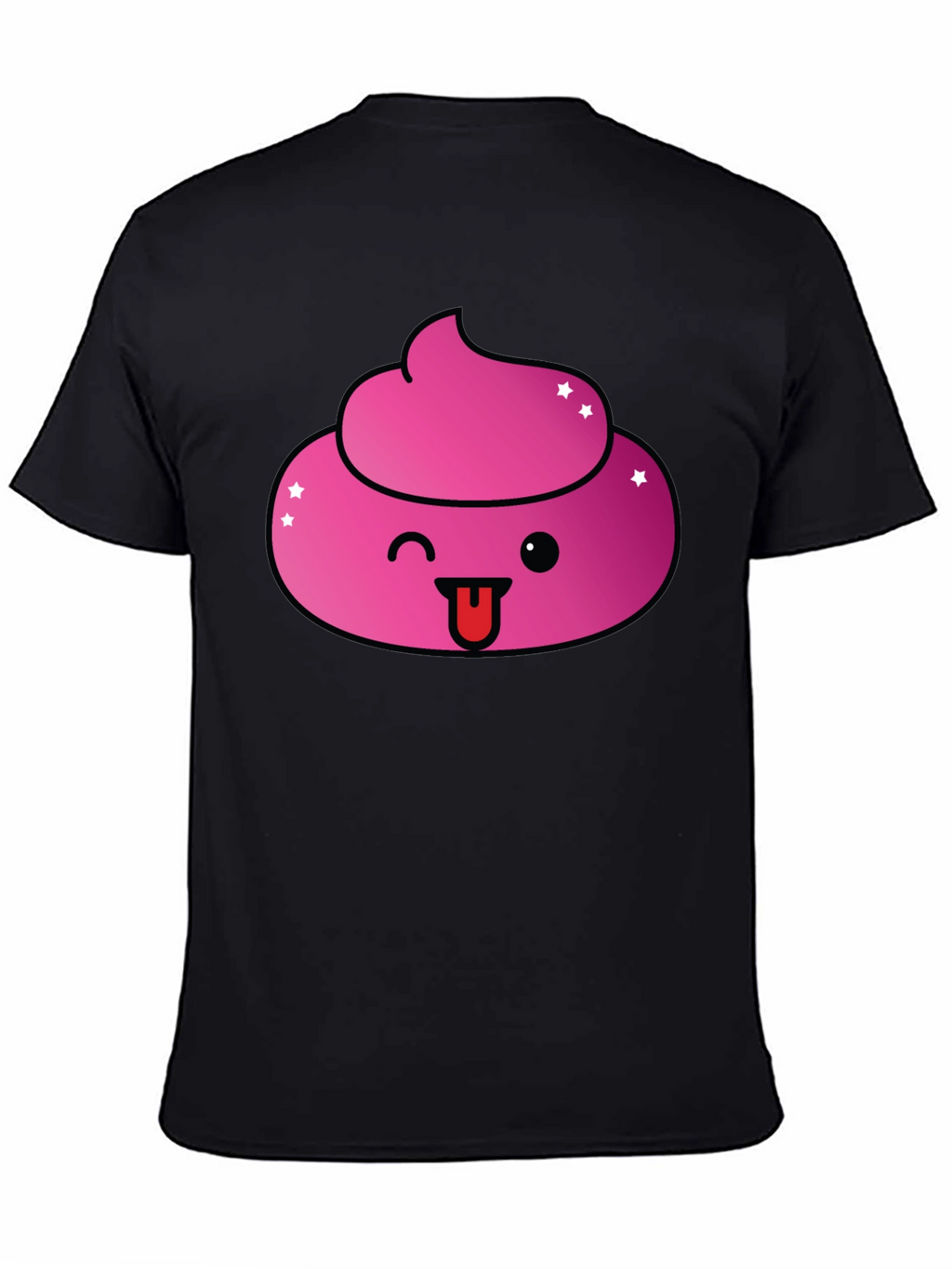 Pink Poop Emoji Graphic T-Shirt - Fun & Stylish!