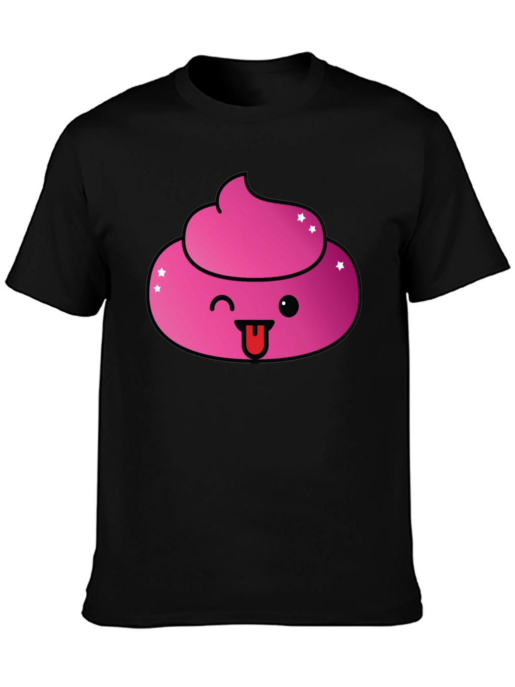 Pink Poop Emoji Graphic T-Shirt - Fun & Stylish!