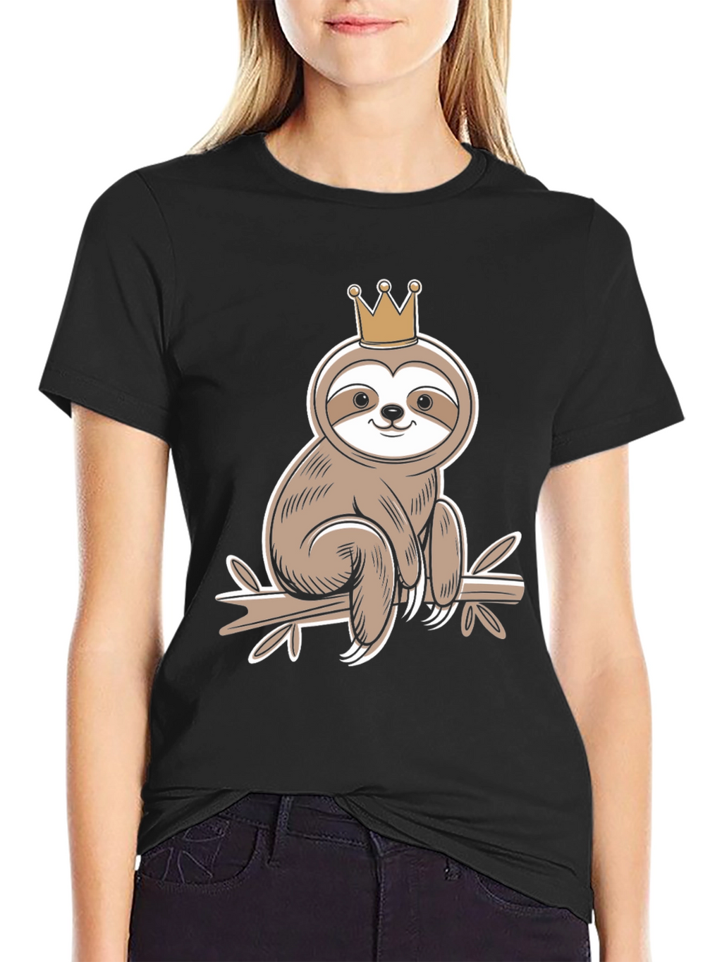 Sloth King T-Shirt - Funny Animal Tee