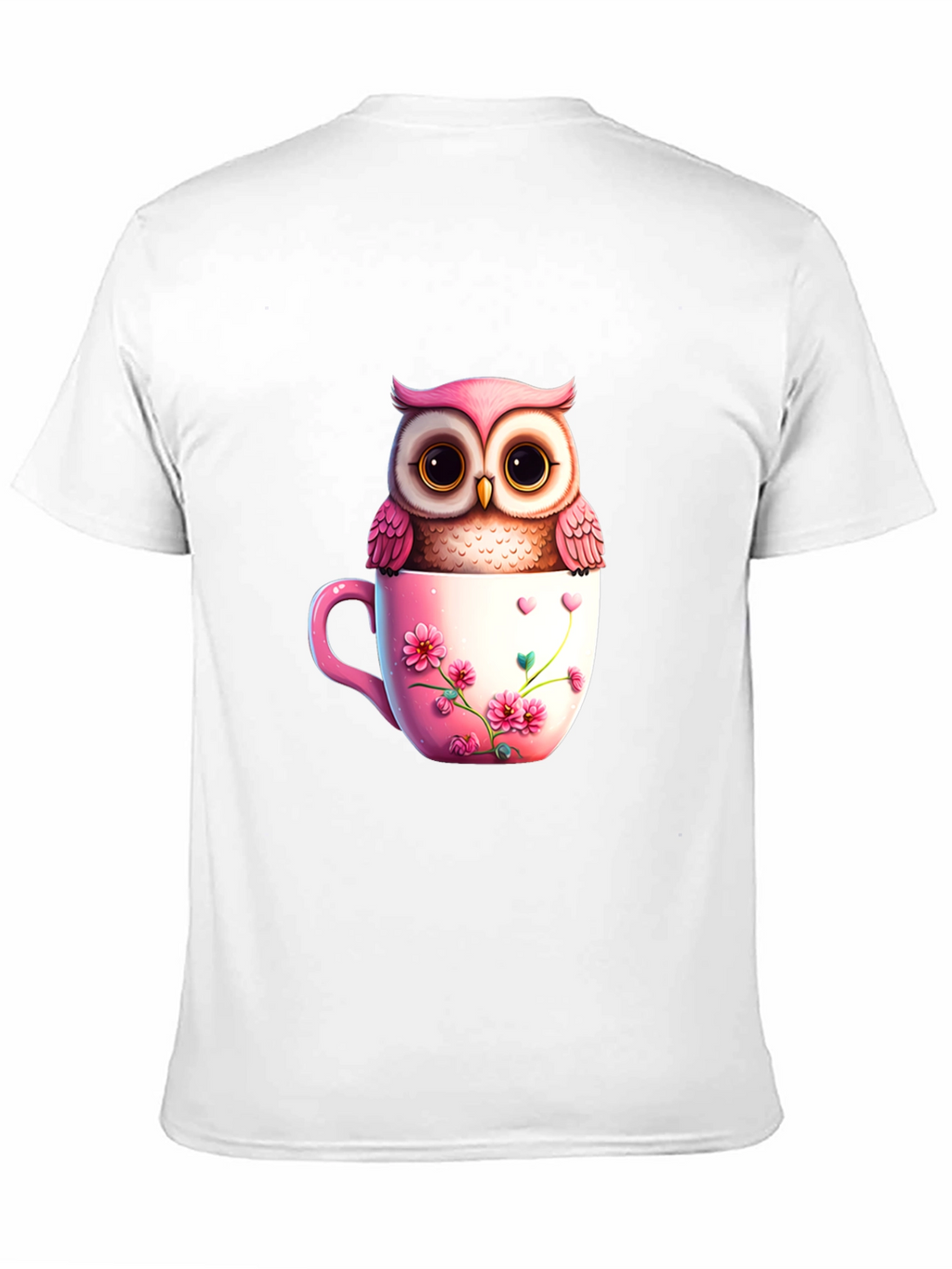 Cute Owl in Teacup T-Shirt