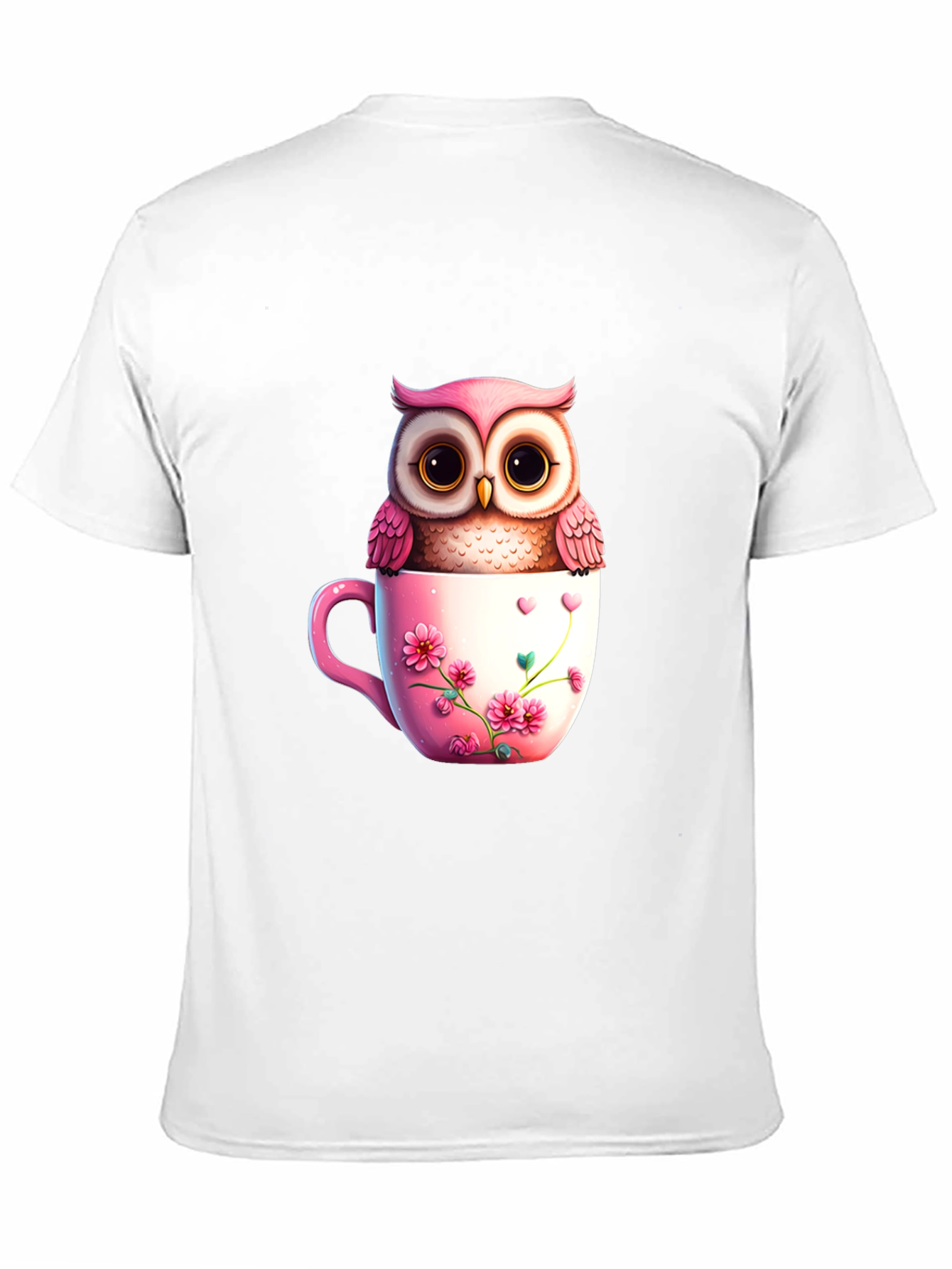 Cute Owl in Teacup T-Shirt