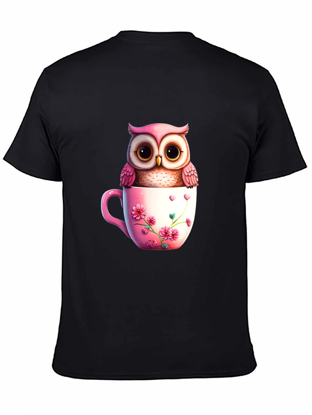 Cute Owl in Teacup T-Shirt