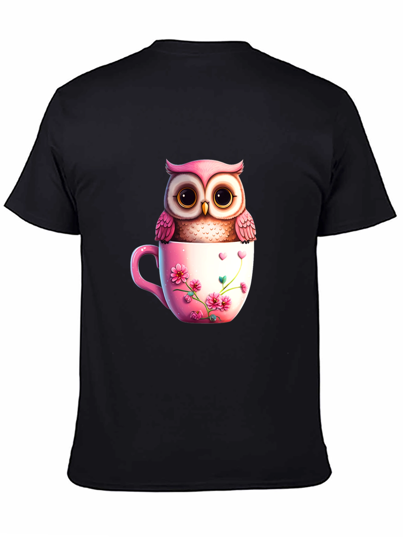 Cute Owl in Teacup T-Shirt