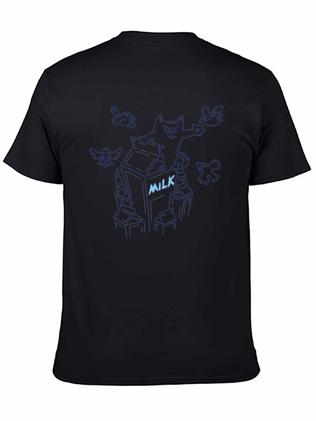 Milk Carton Cat T-Shirt - Funny Graphic Tee