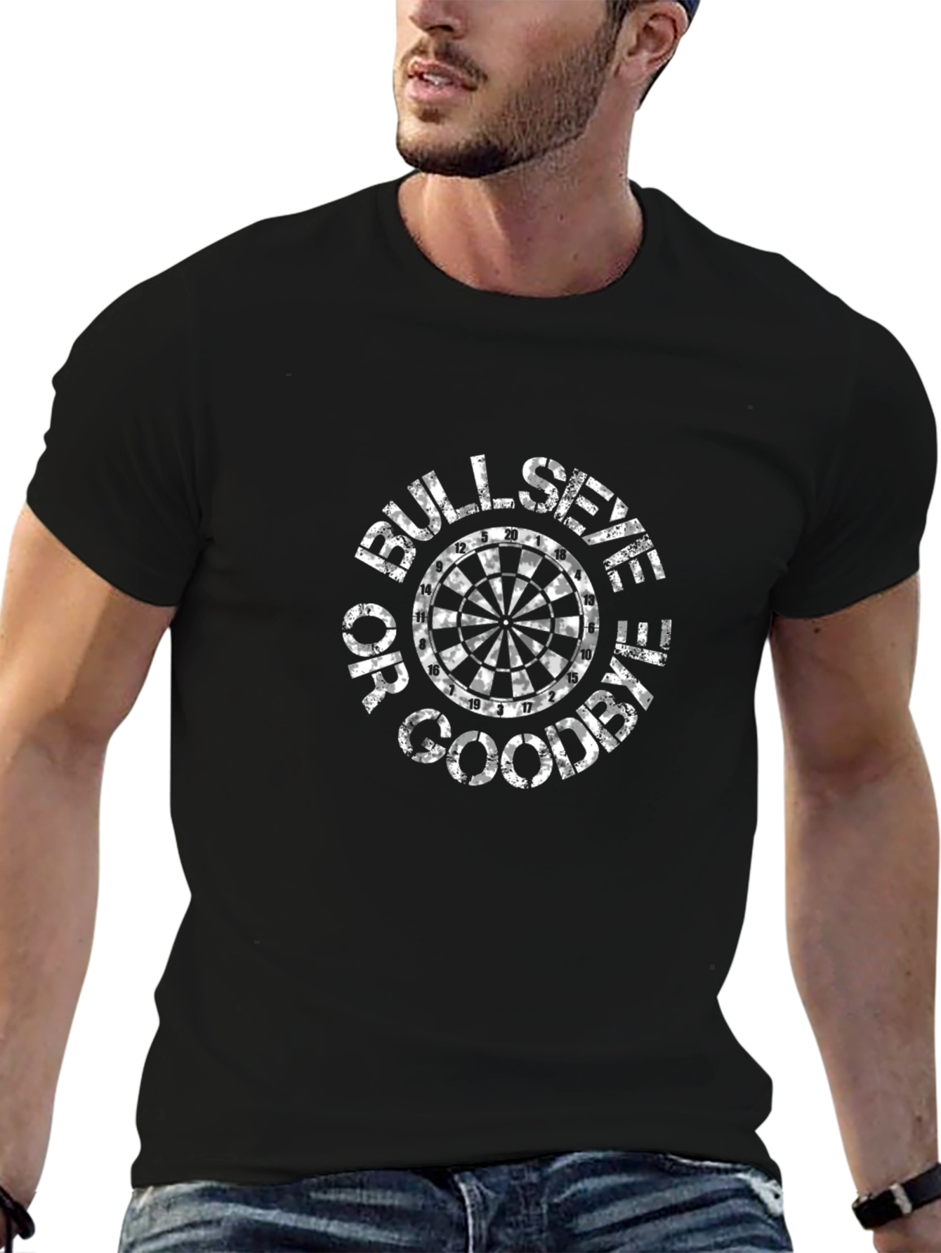 Bullseye or Goodbye Dart Board T-Shirt