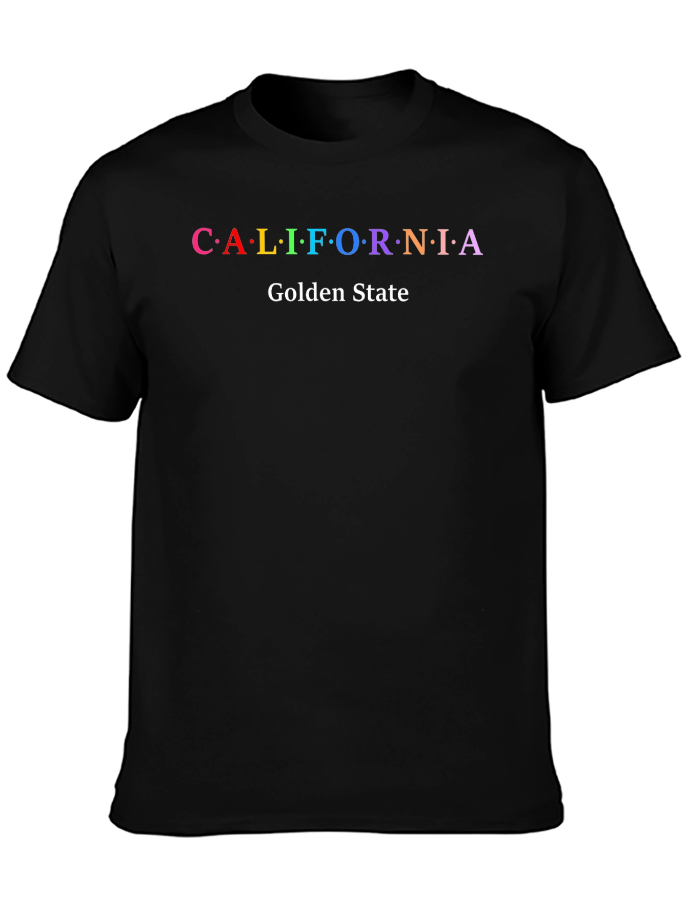 California Golden State Graphic Tee - Mens Black T-Shirt