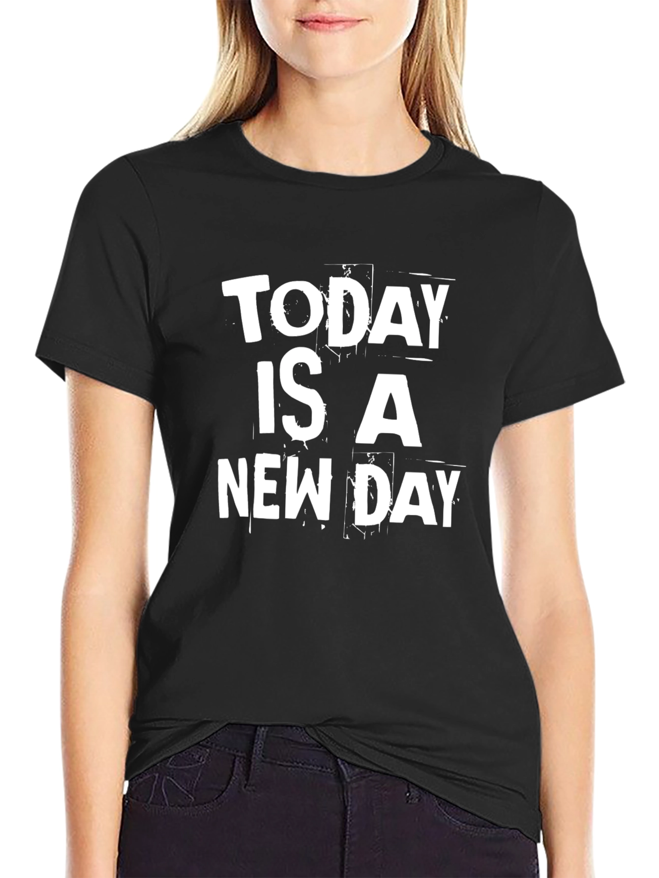 Today is a New Day Black Graphic Tee