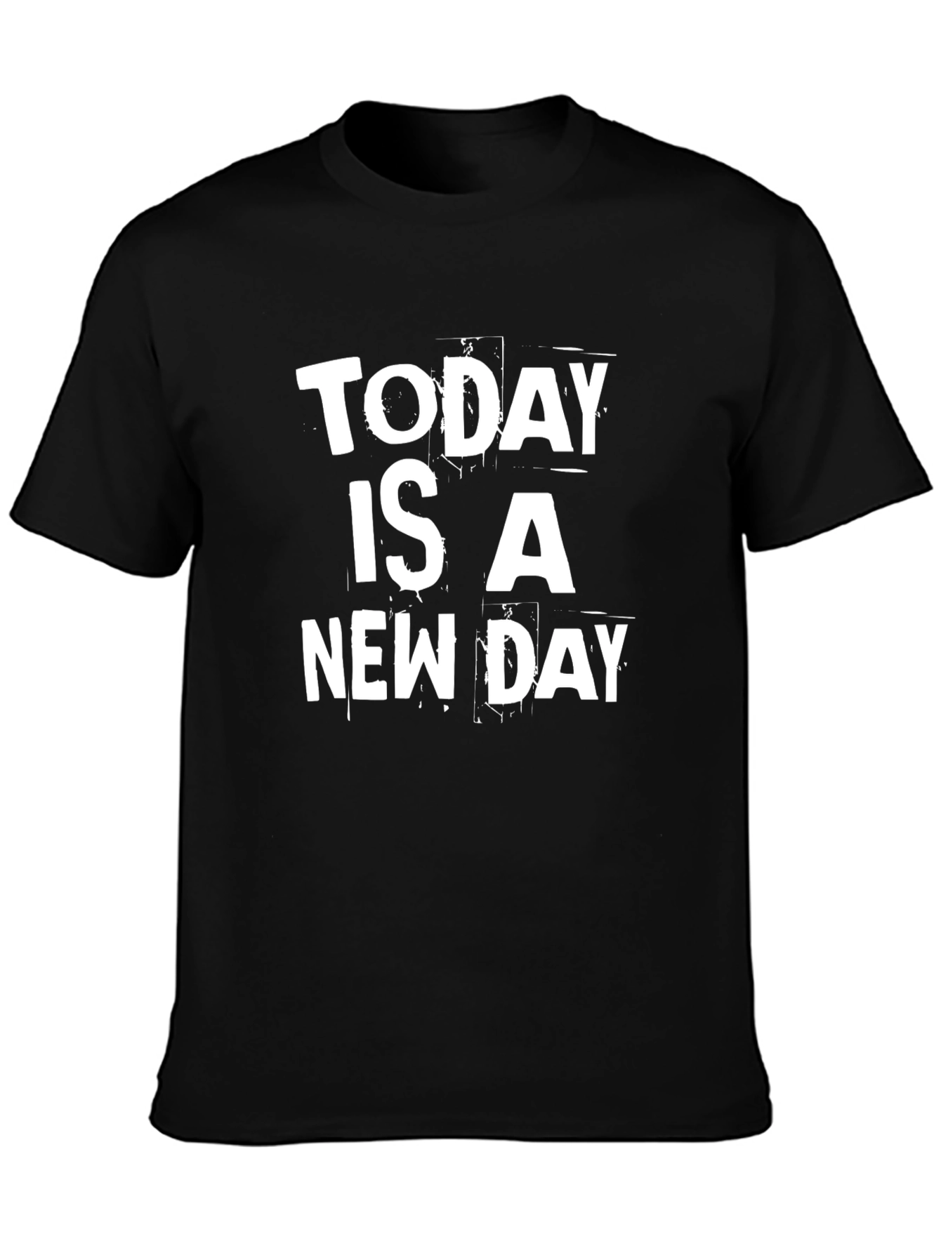 Today is a New Day Black Graphic Tee