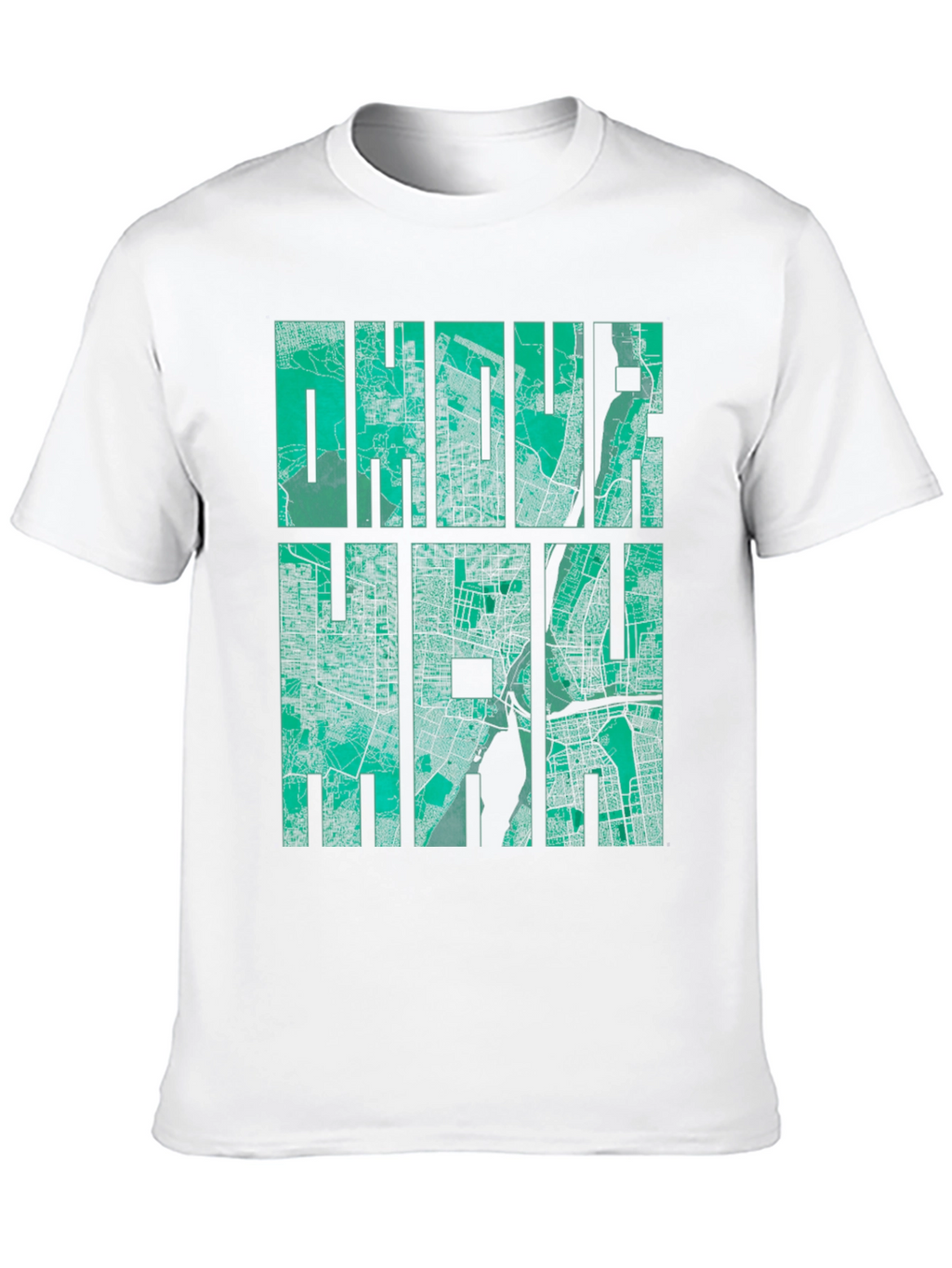 Dhaka Map Graphic Tee - Mens Black T-Shirt