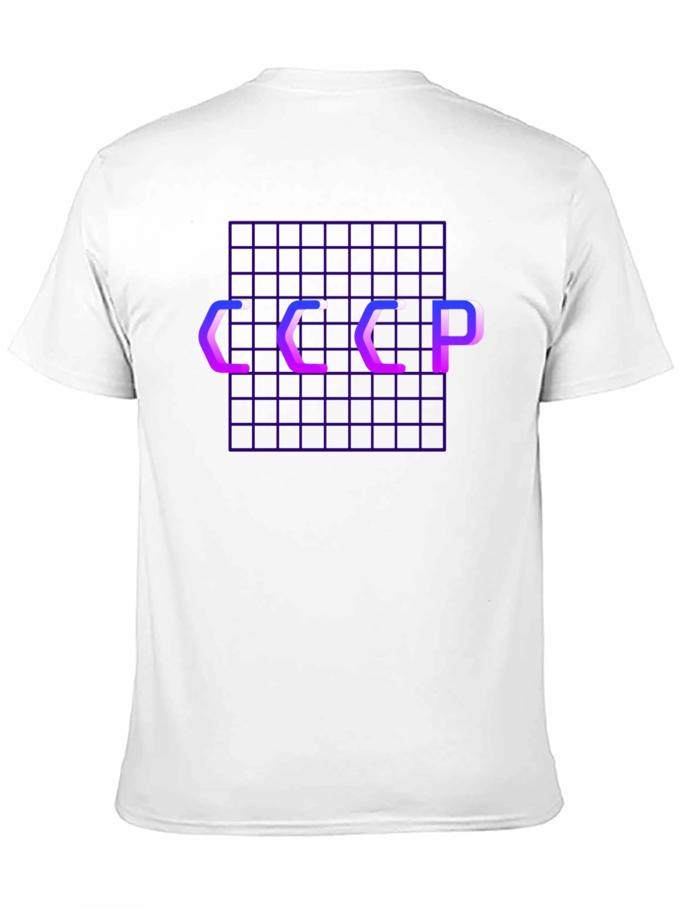 Retro USSR Grid T-Shirt - Vaporwave Style