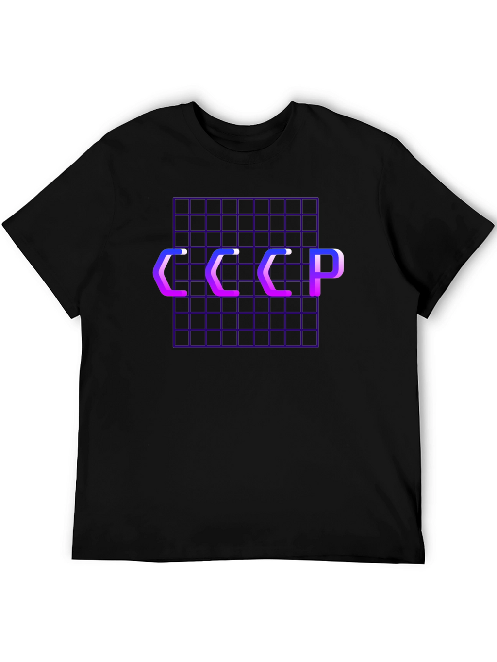 Retro USSR Grid T-Shirt - Vaporwave Style