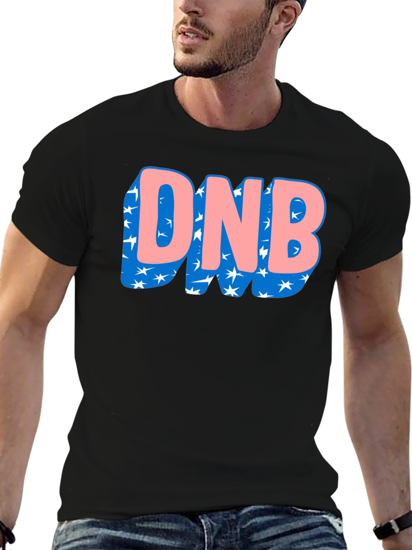 DNB Starry Graphic Tee - Black