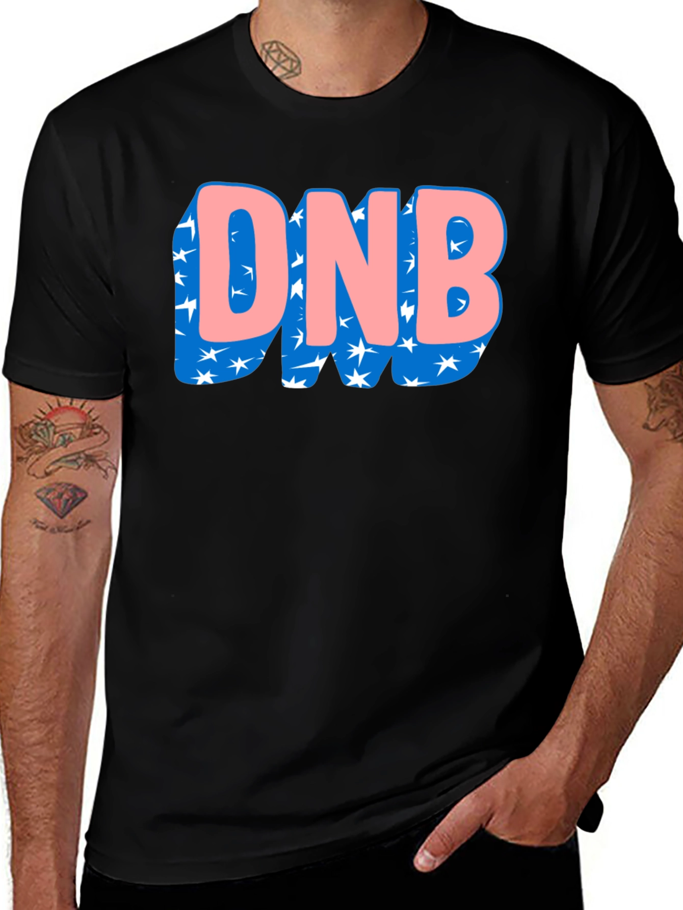 DNB Starry Graphic Tee - Black