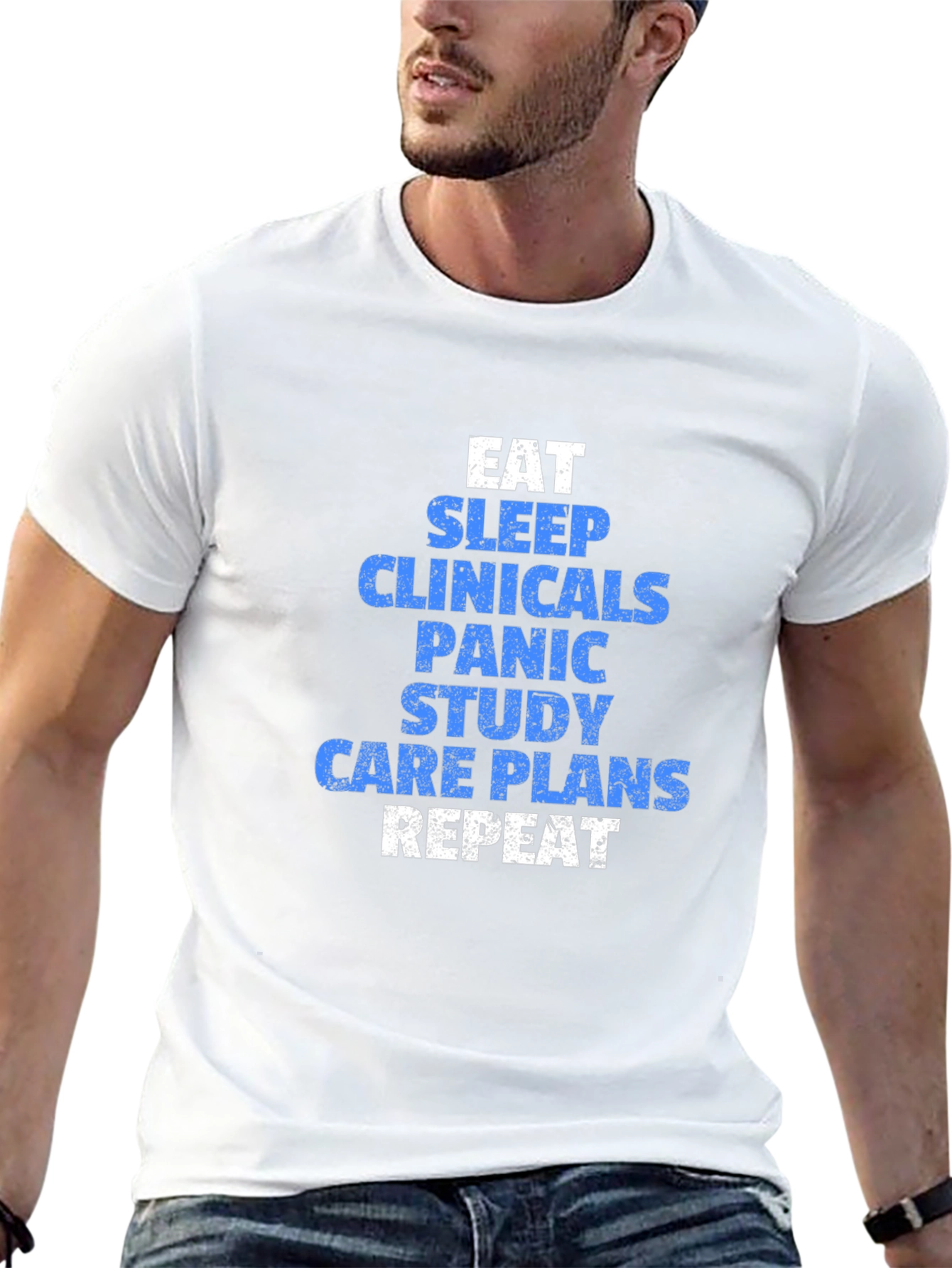 Eat Sleep Clinicals Funny Nursing T-Shirt