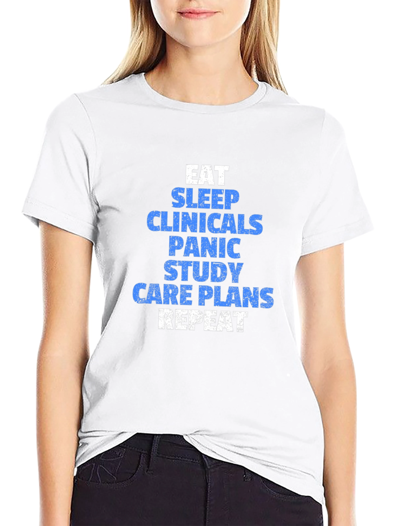 Eat Sleep Clinicals Funny Nursing T-Shirt