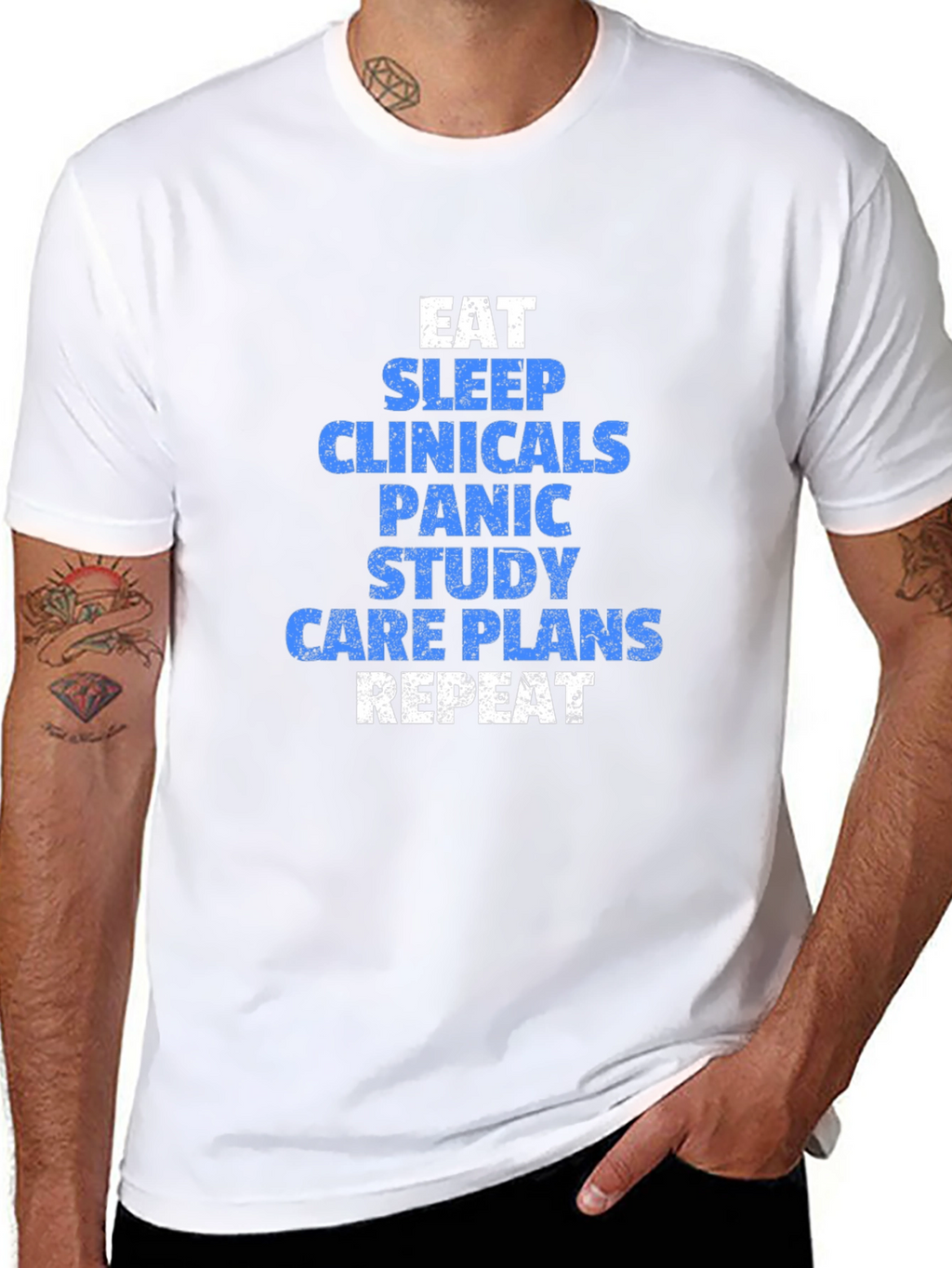 Eat Sleep Clinicals Funny Nursing T-Shirt
