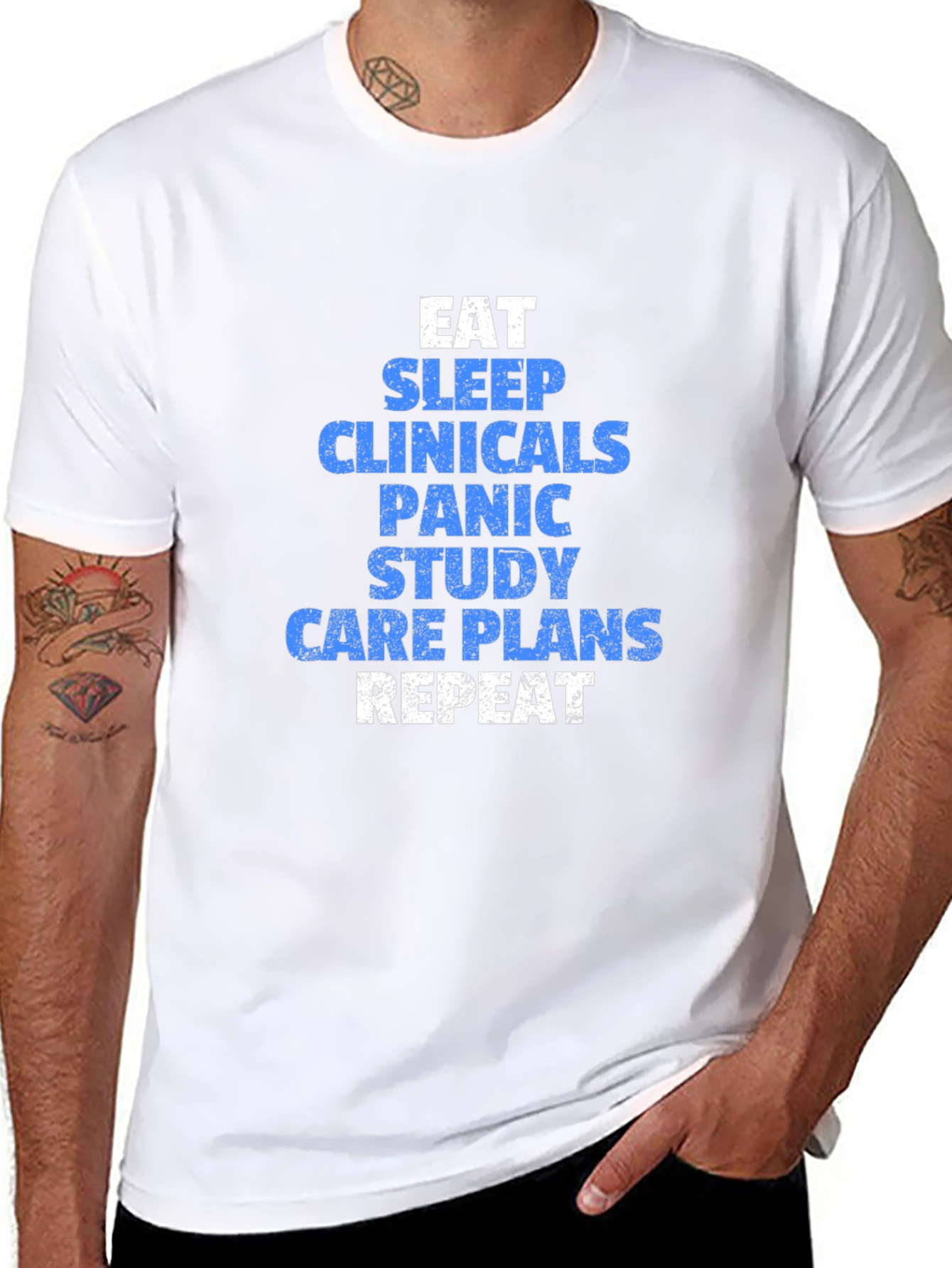 Eat Sleep Clinicals Funny Nursing T-Shirt