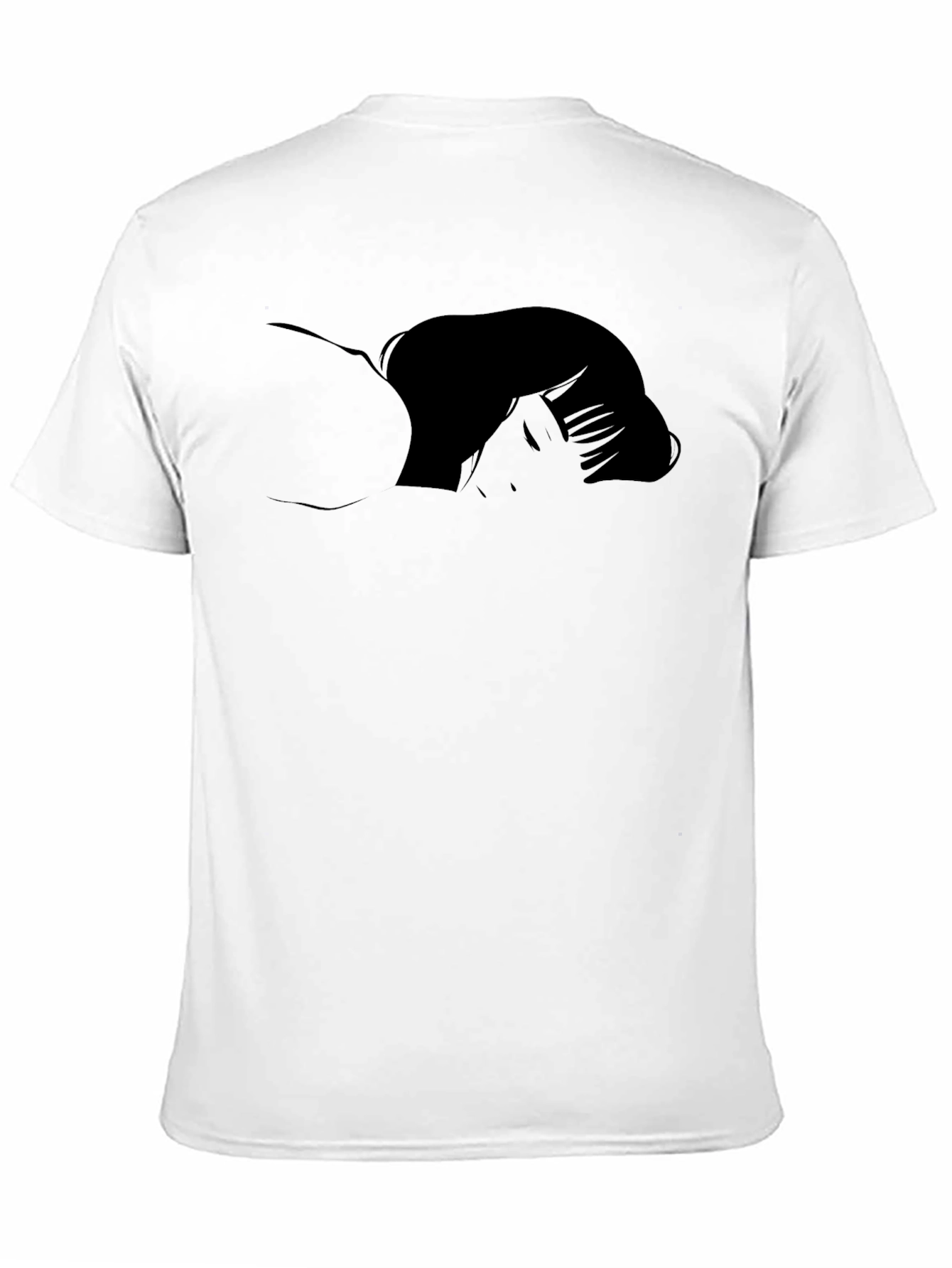 Black Anime Silhouette Graphic T-Shirt