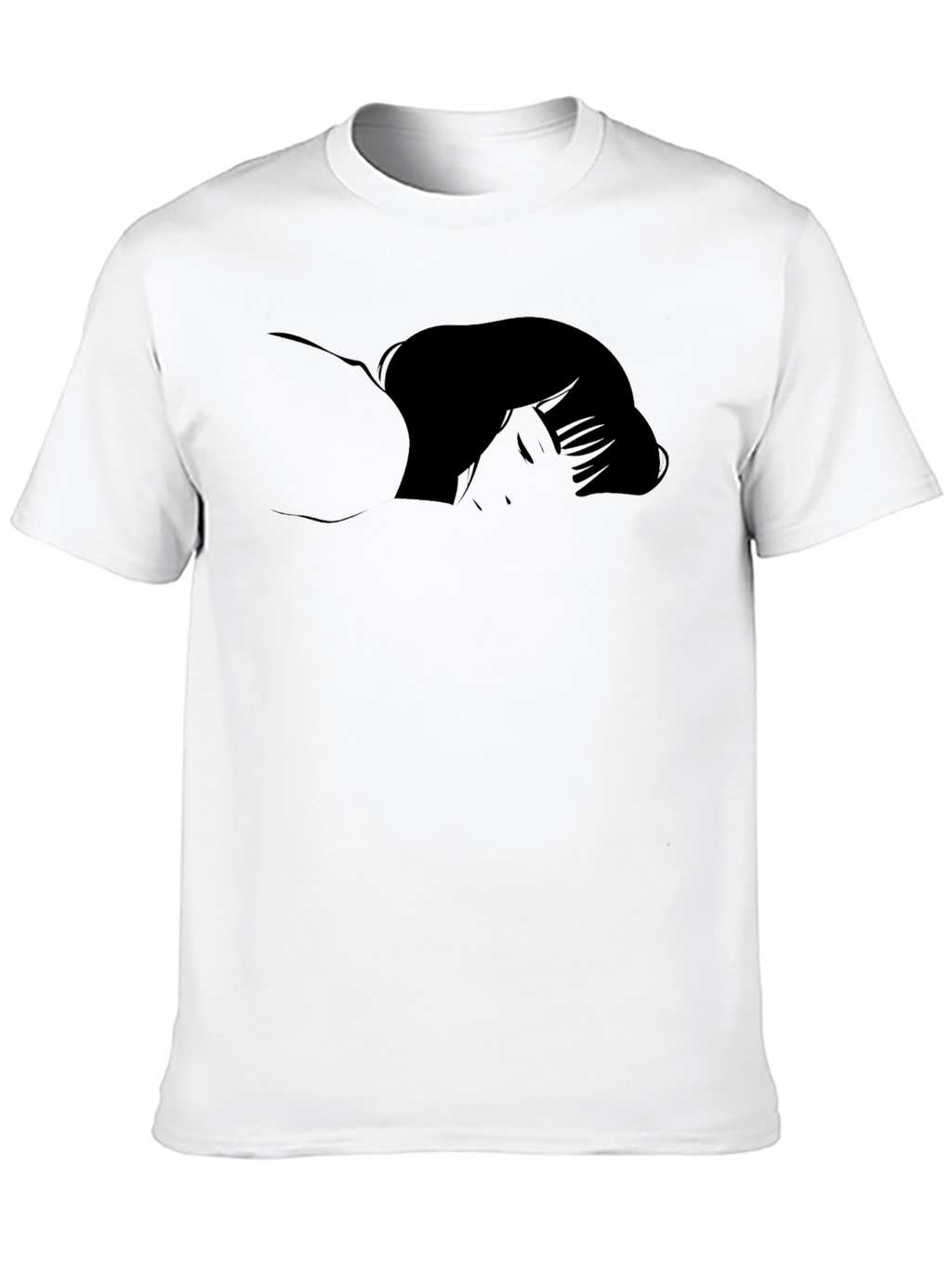 Black Anime Silhouette Graphic T-Shirt