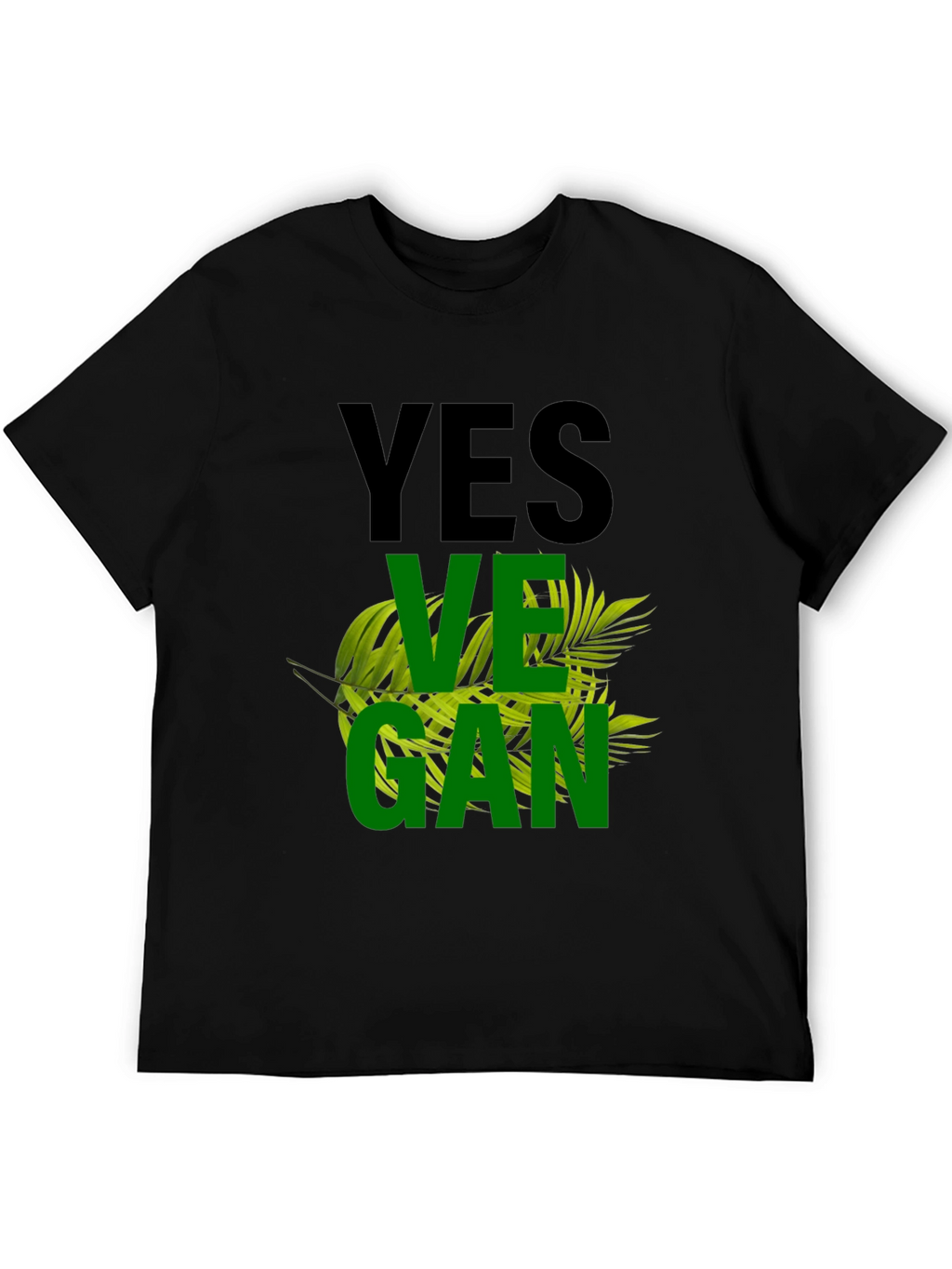 Yes Vegan Black T-Shirt