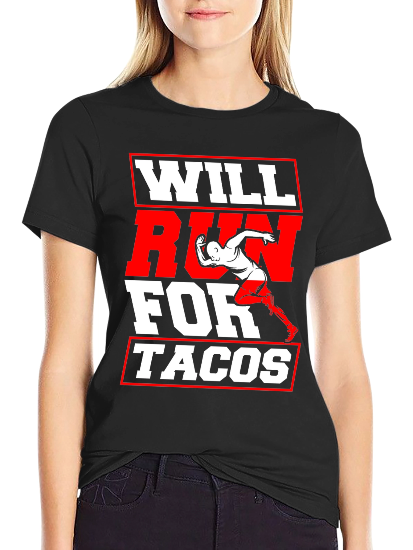 Will Run for Tacos Graphic T-Shirt