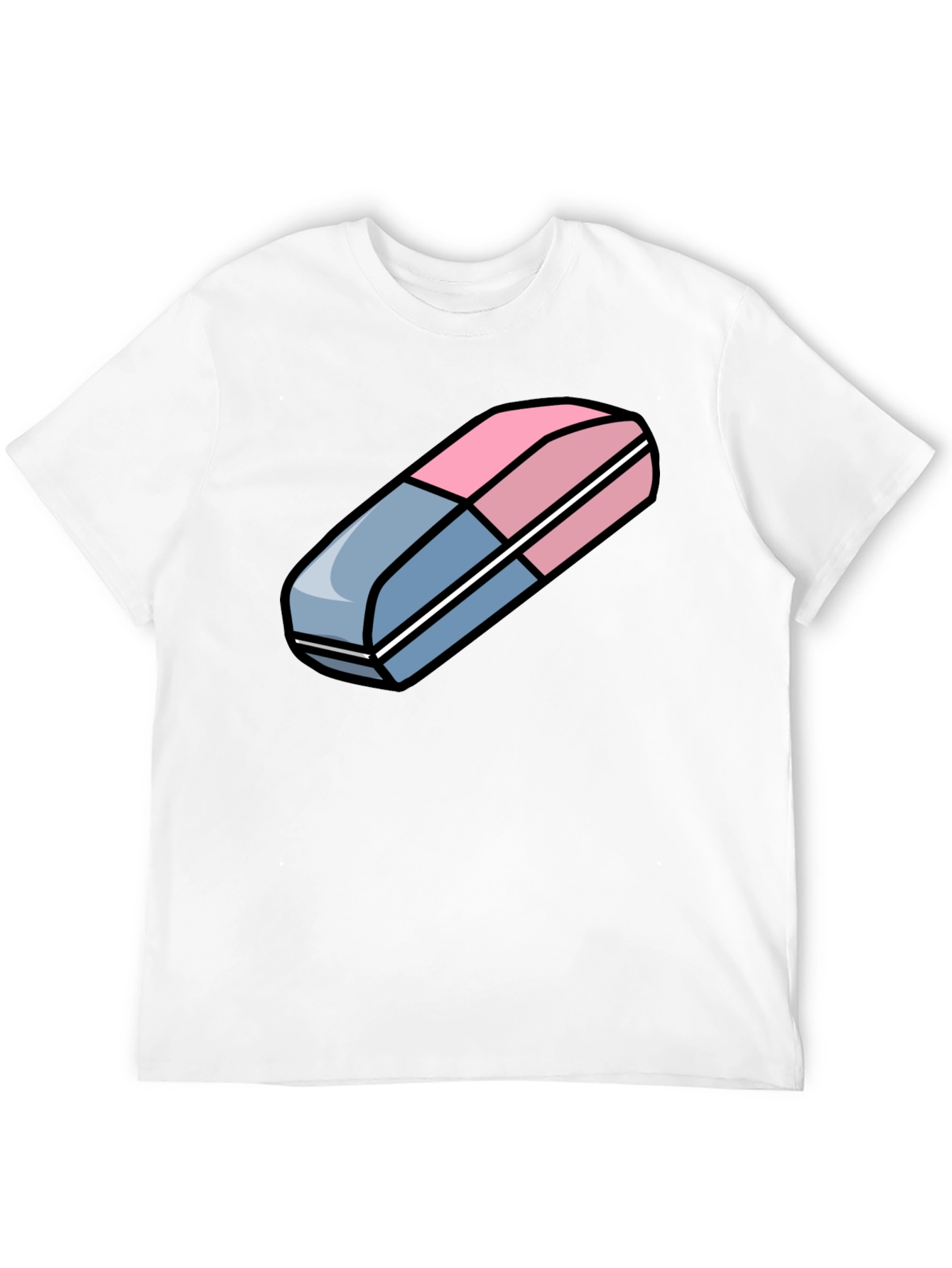 Eraser Graphic Tee - Fun Trendy Design!