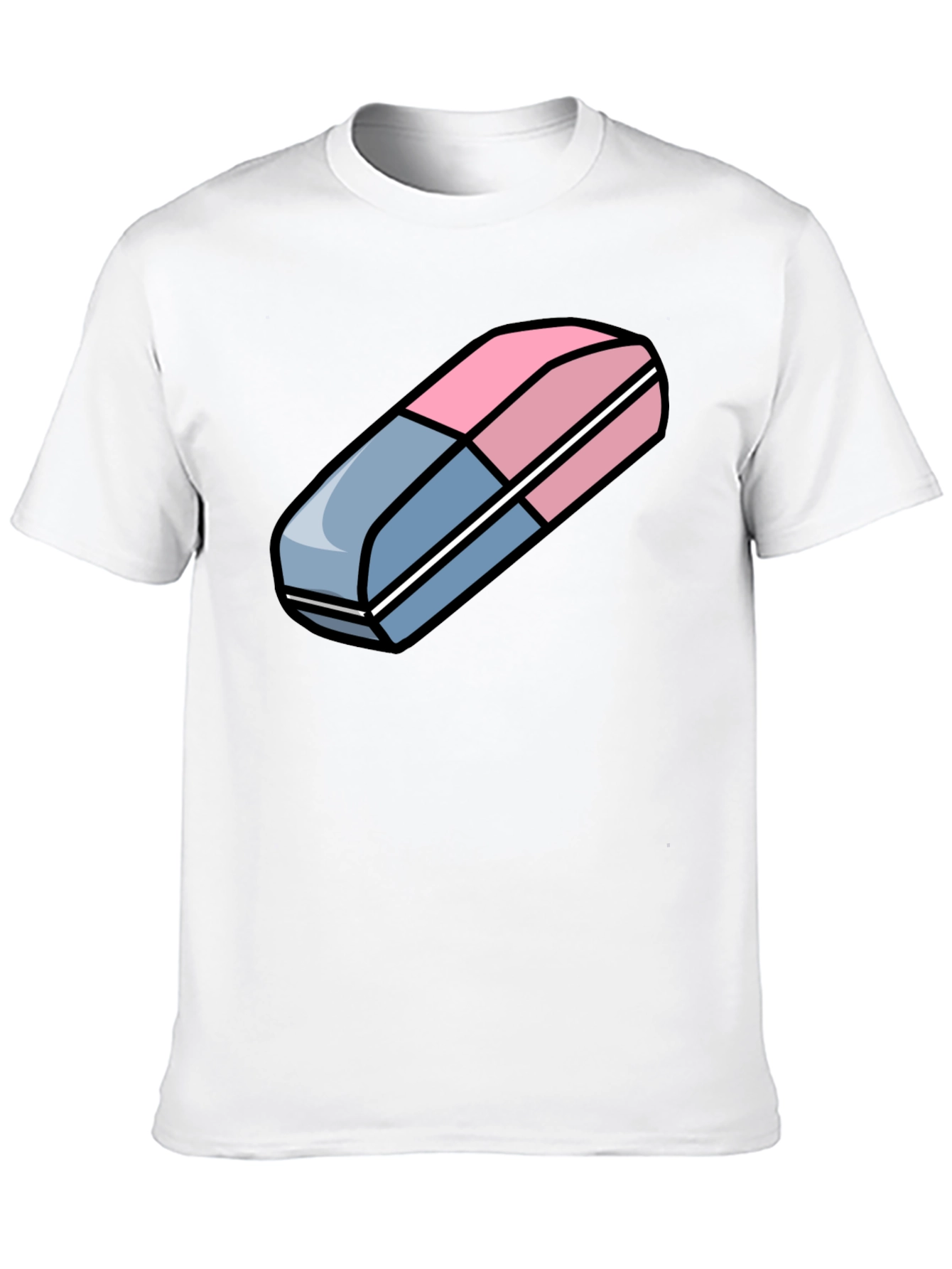 Eraser Graphic Tee - Fun Trendy Design!