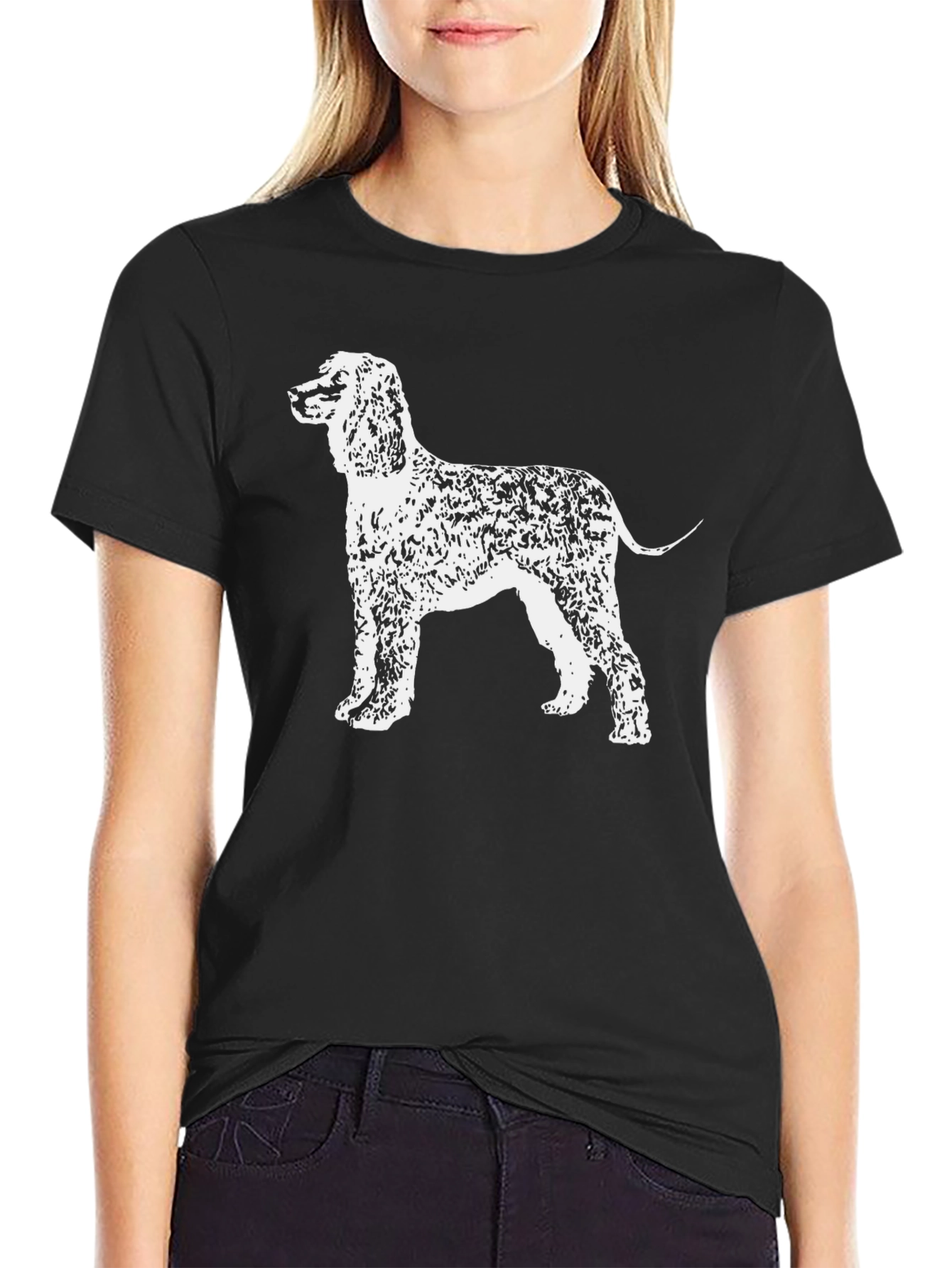 Black Dog T-Shirt - Cocker Spaniel Graphic Tee