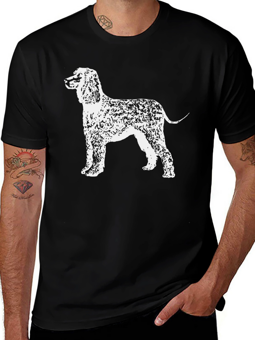 Black Dog T-Shirt - Cocker Spaniel Graphic Tee