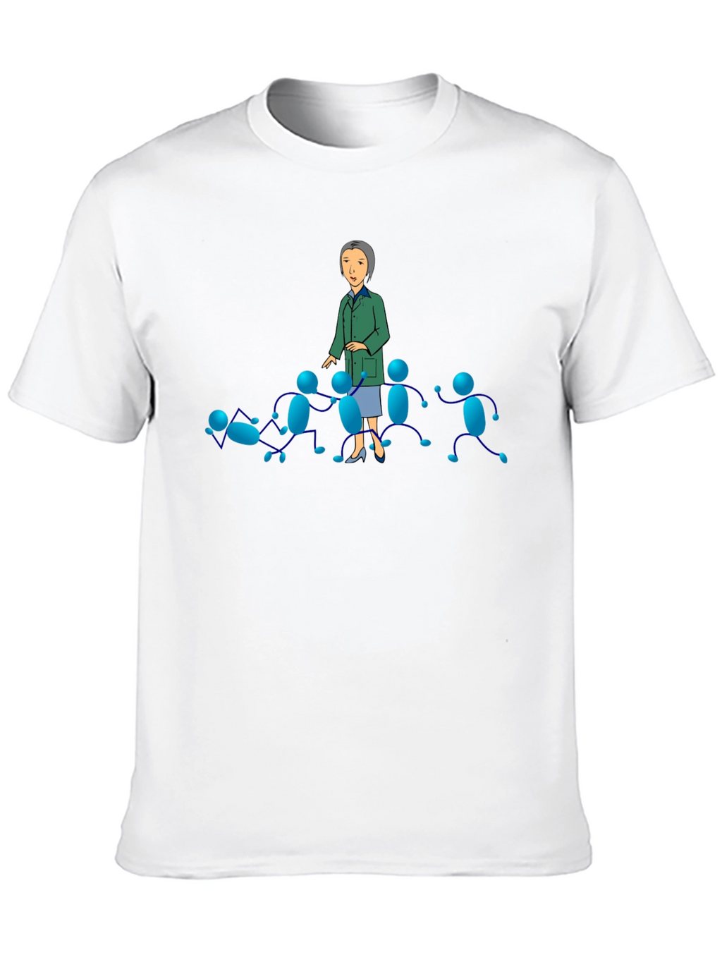 Black T-Shirt with Cartoon Graphics