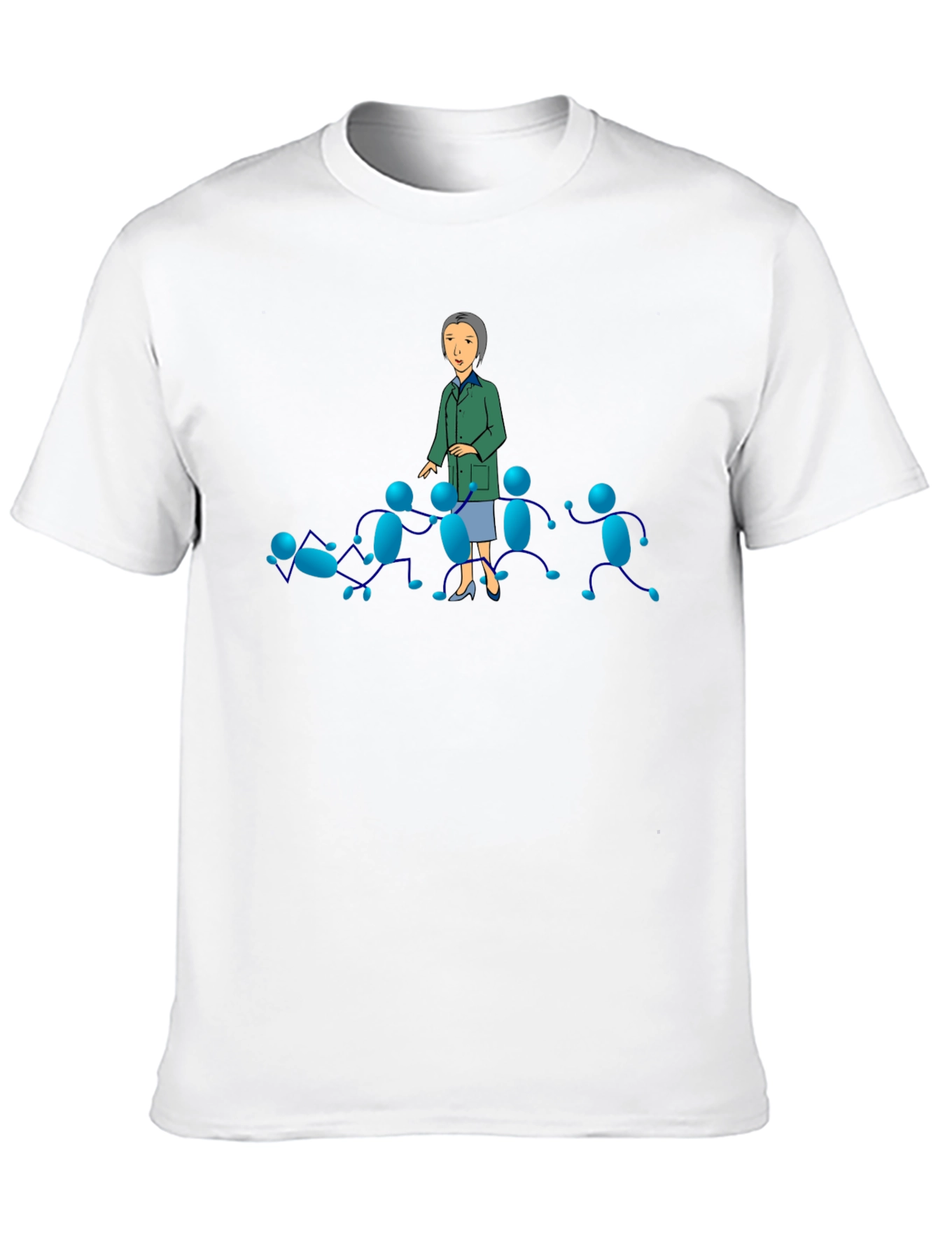 Black T-Shirt with Cartoon Graphics