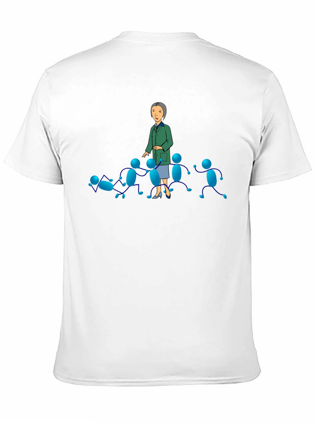 Black T-Shirt with Cartoon Graphics
