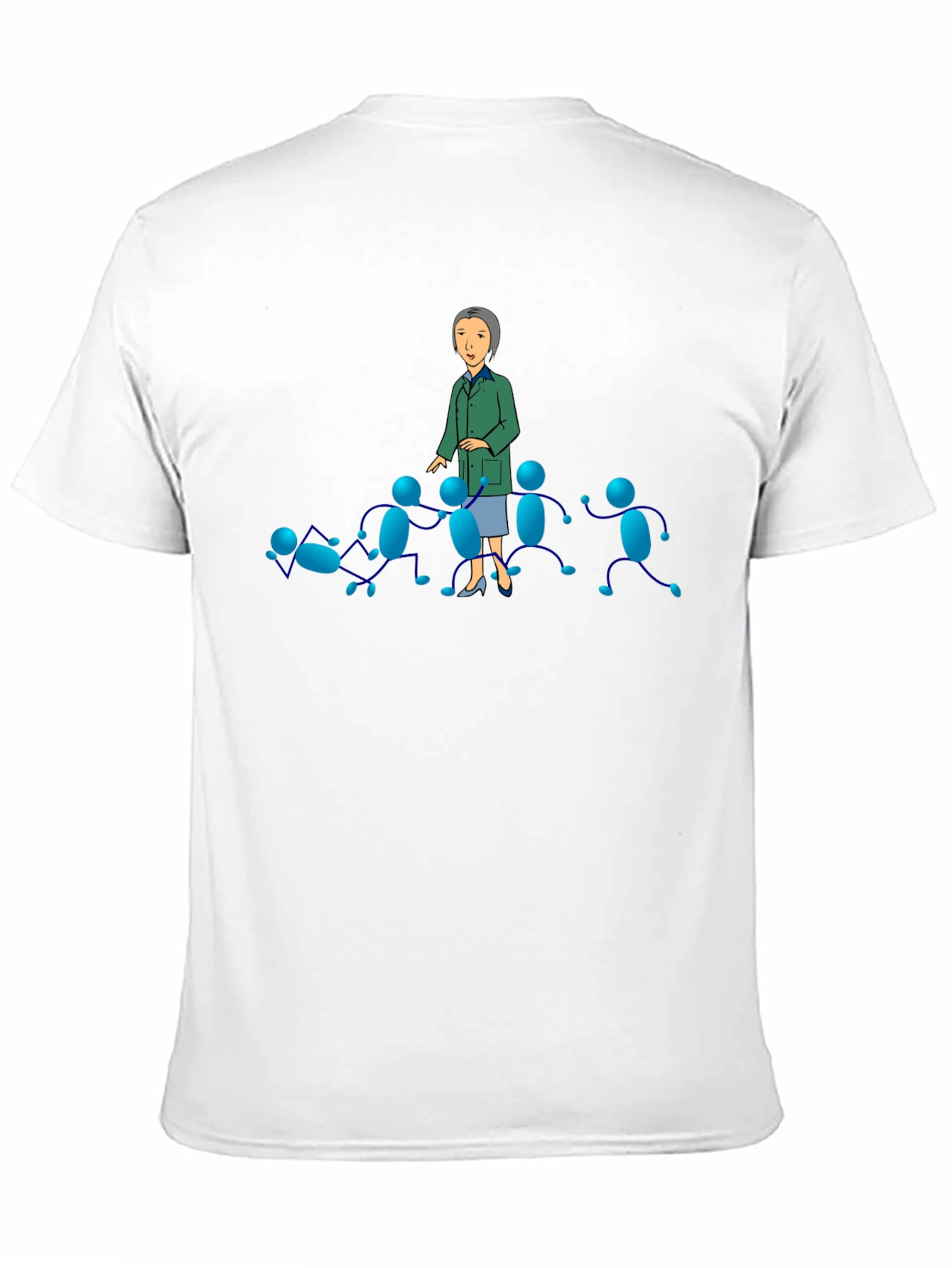 Black T-Shirt with Cartoon Graphics