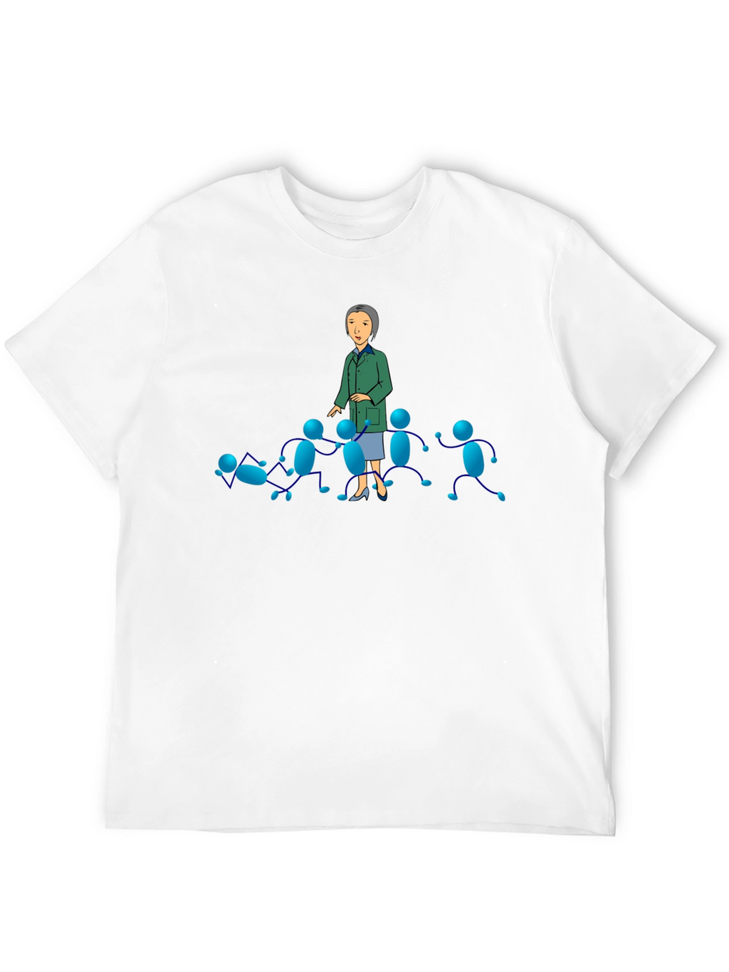 Black T-Shirt with Cartoon Graphics