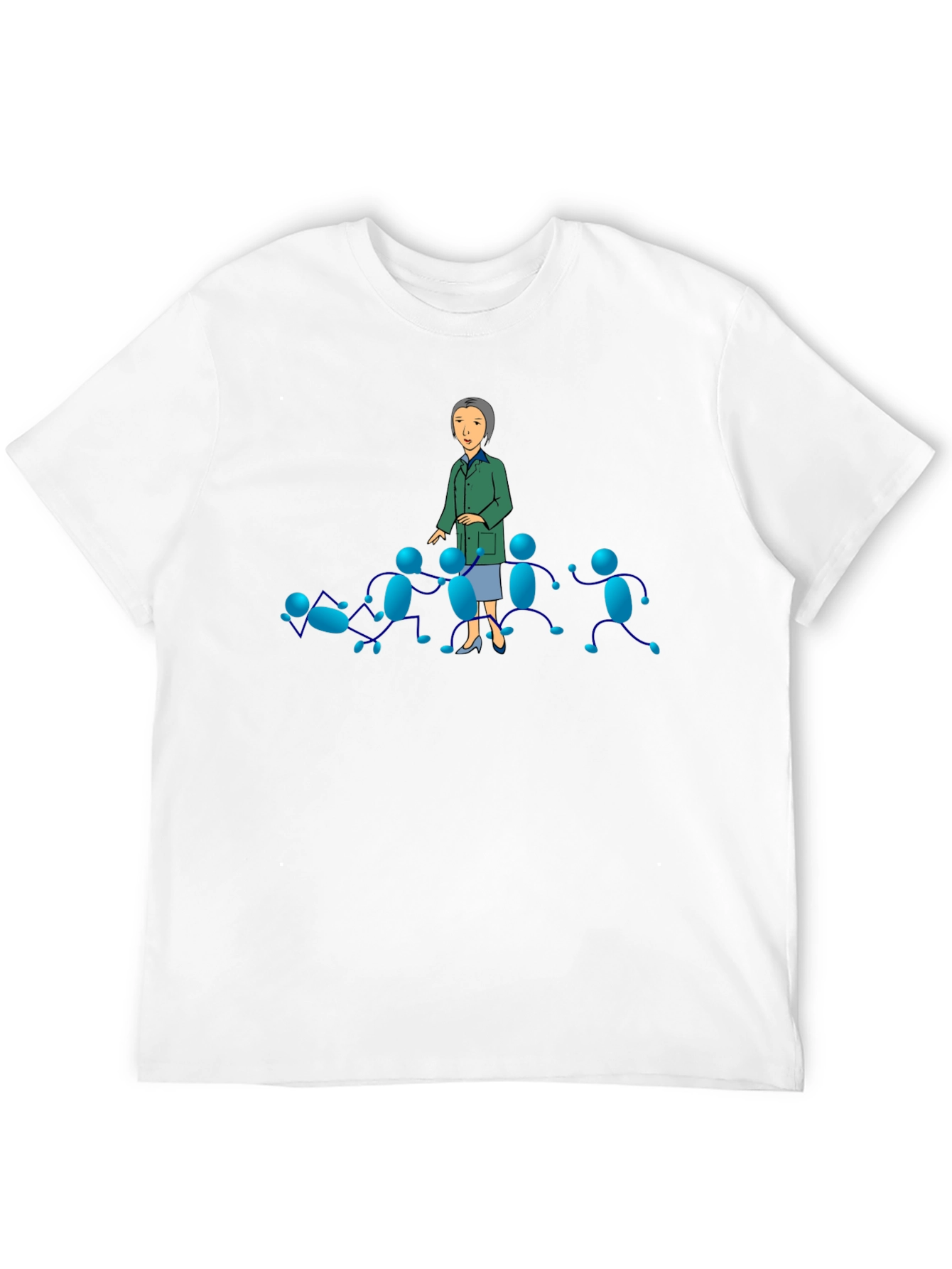 Black T-Shirt with Cartoon Graphics