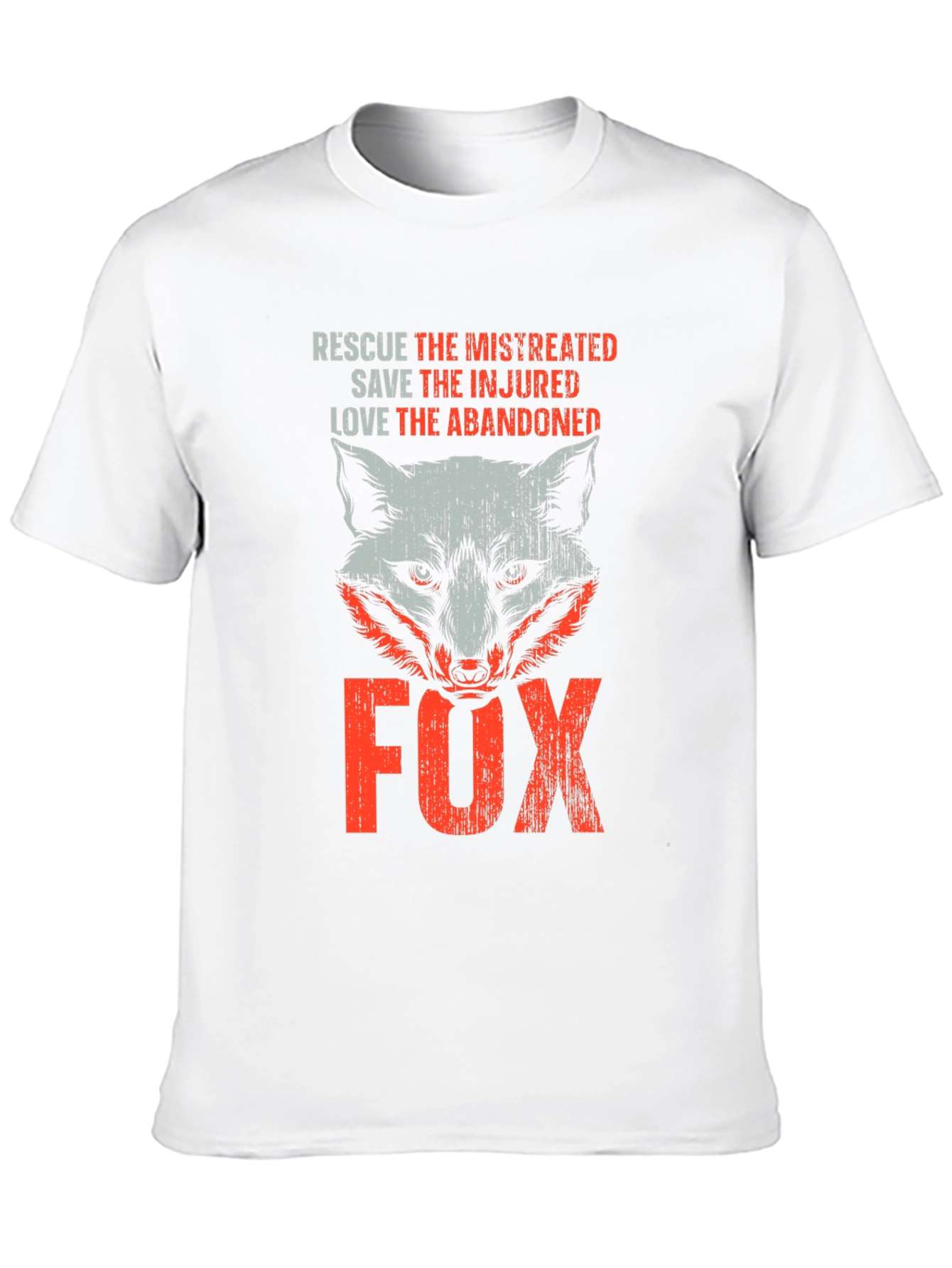 Rescue Fox Graphic T-Shirt - Animal Lover Tee