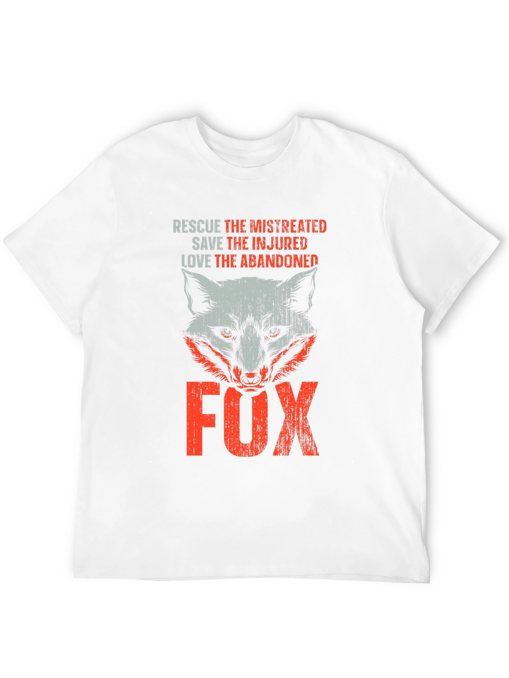 Rescue Fox Graphic T-Shirt - Animal Lover Tee