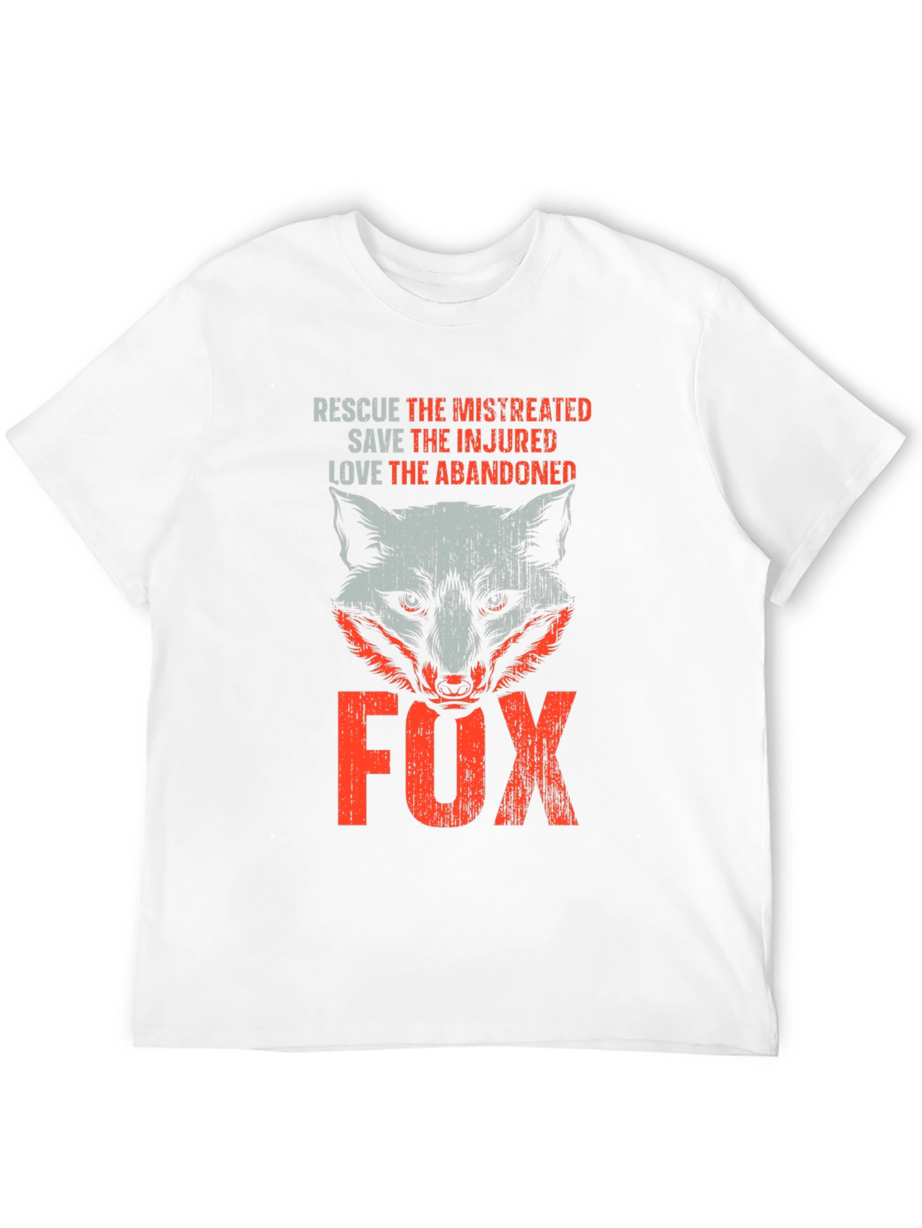 Rescue Fox Graphic T-Shirt - Animal Lover Tee