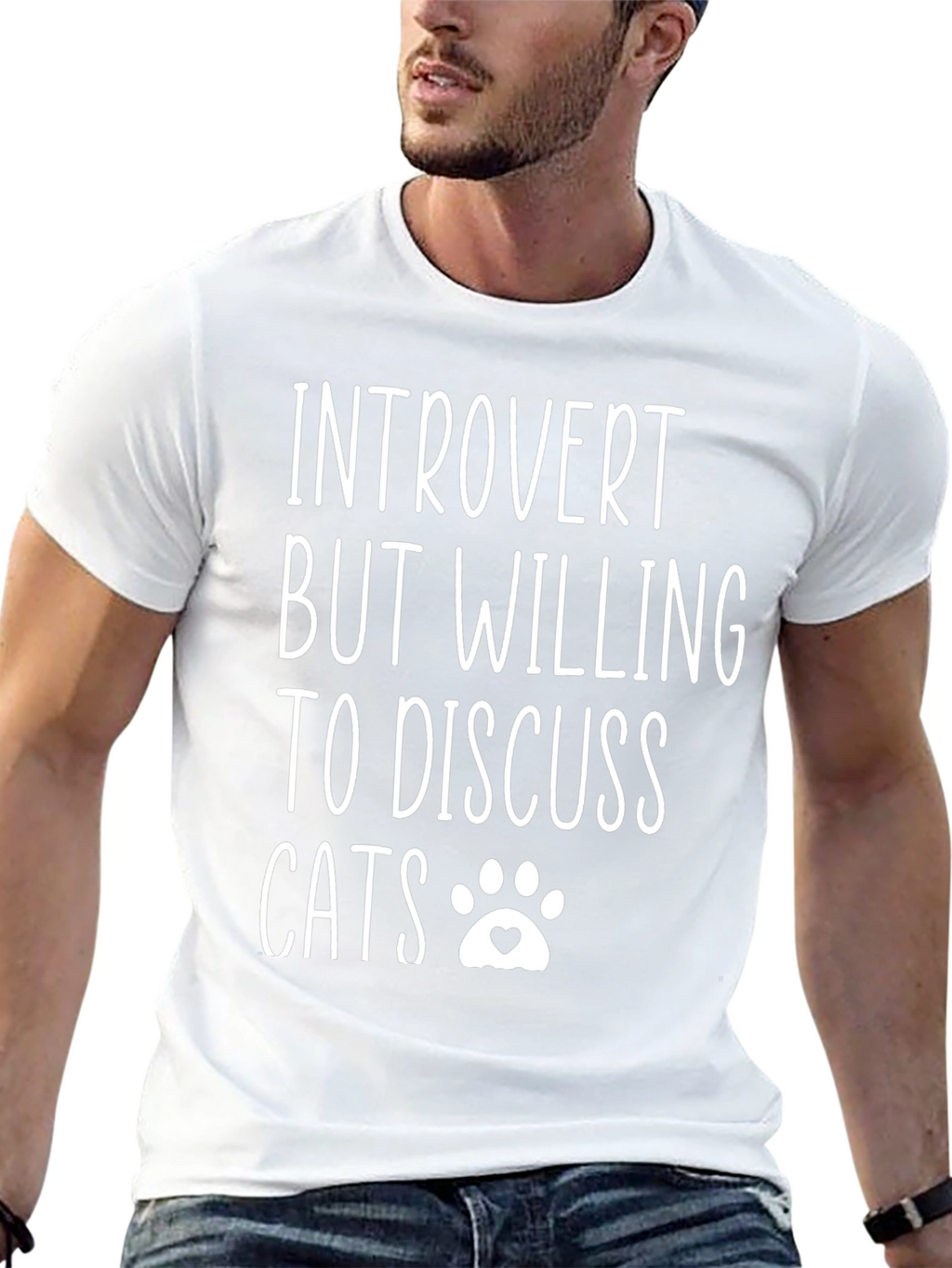 Introvert Cat Lover T-Shirt - Funny Tee