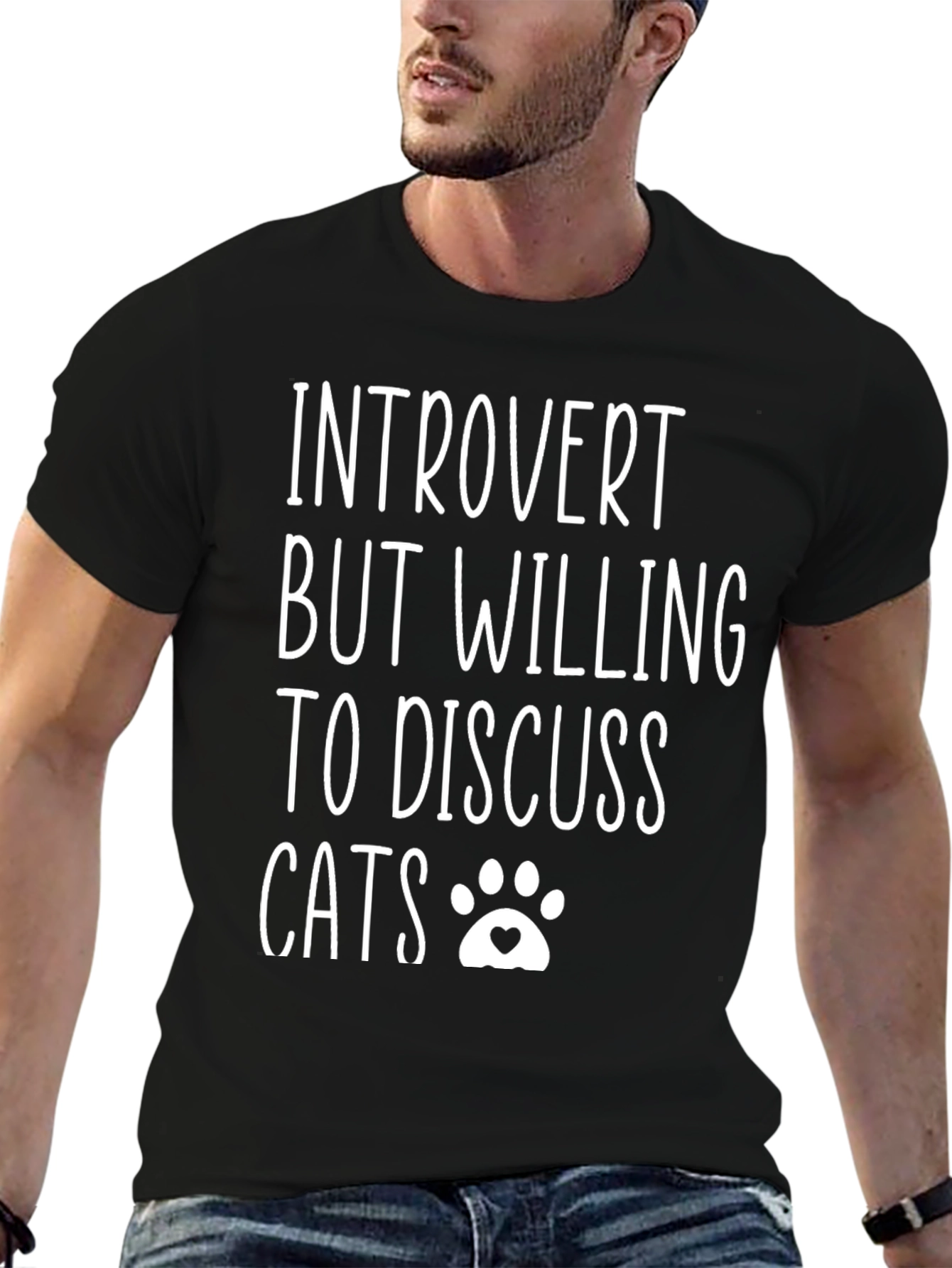 Introvert Cat Lover T-Shirt - Funny Tee