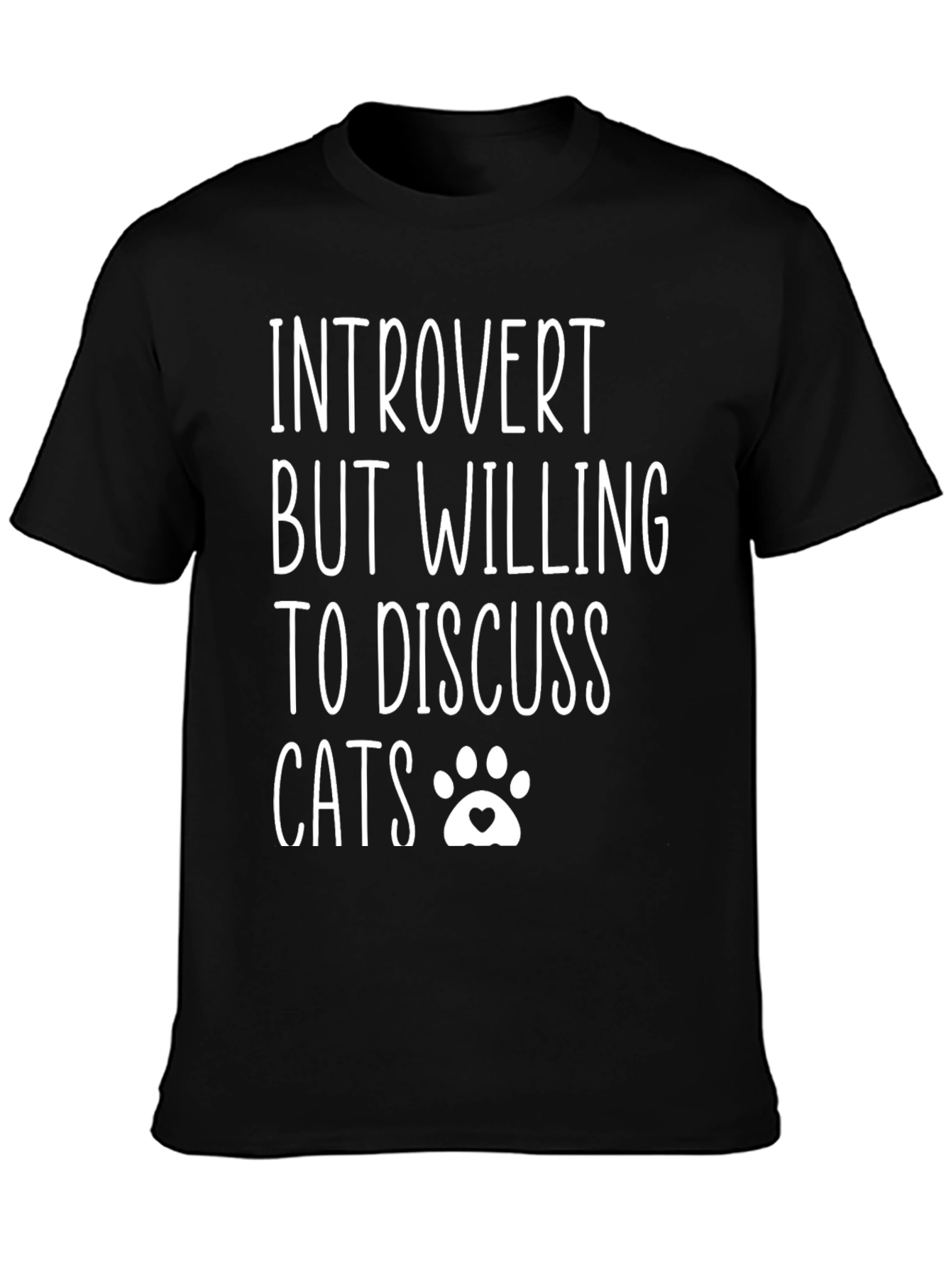 Introvert Cat Lover T-Shirt - Funny Tee