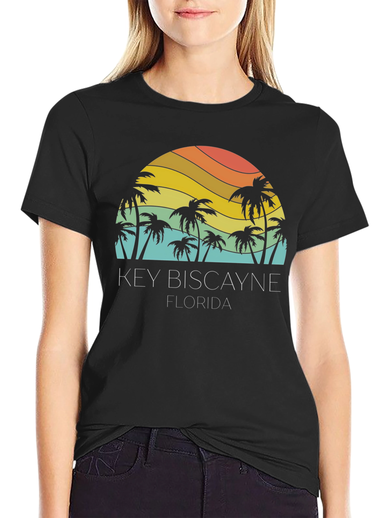 Key Biscayne Florida Palm Tree T-Shirt