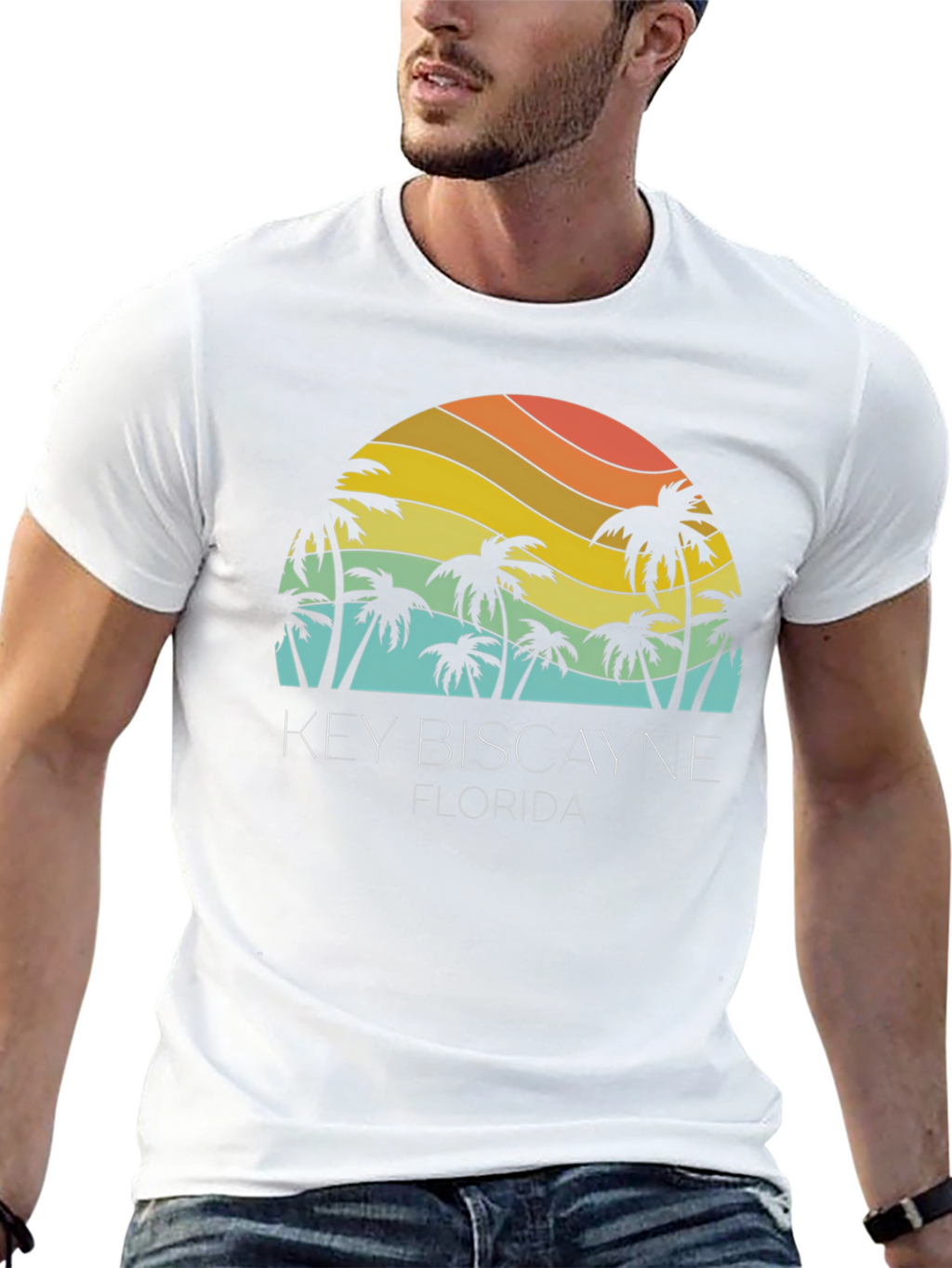 Key Biscayne Florida Palm Tree T-Shirt