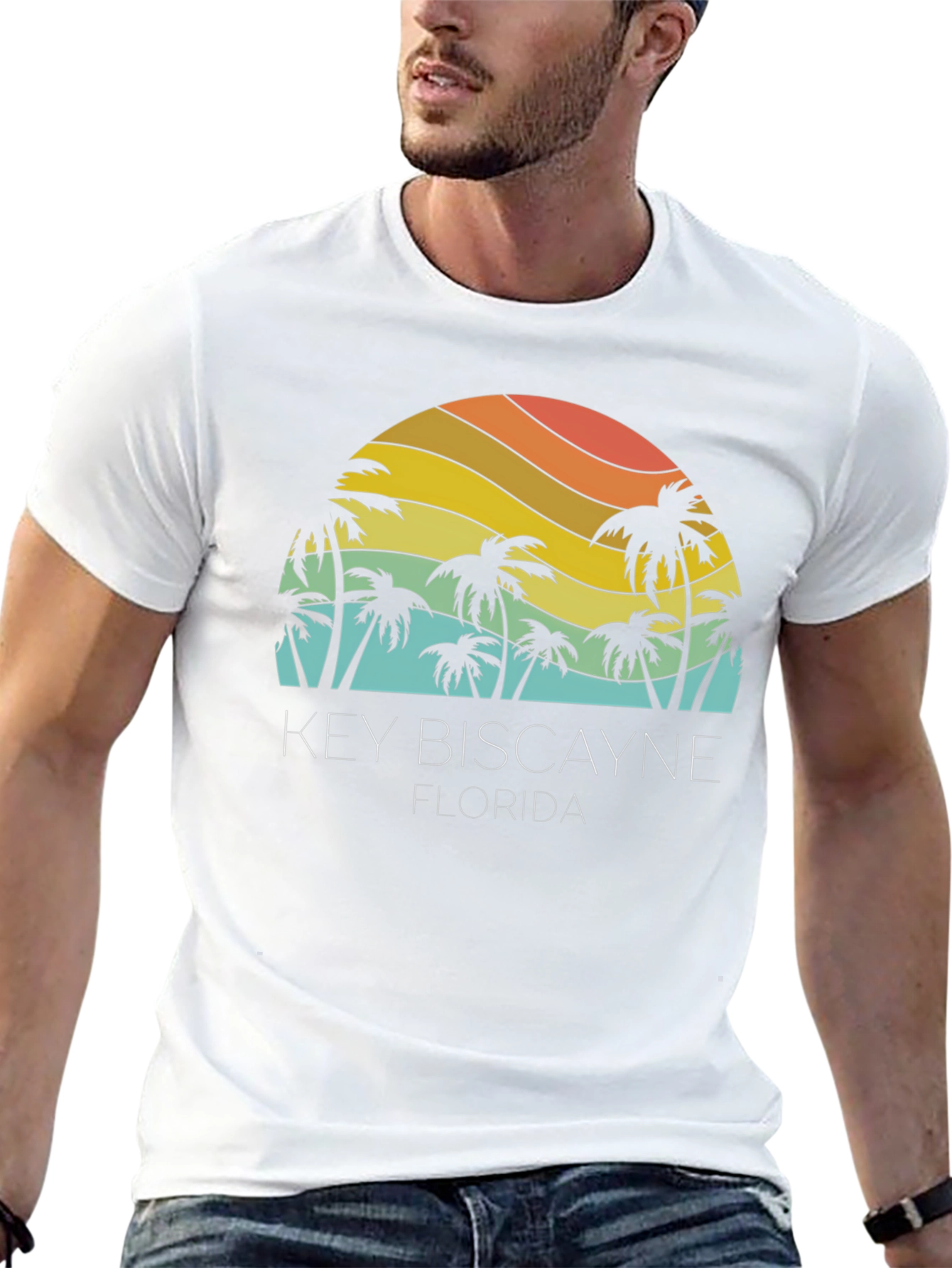 Key Biscayne Florida Palm Tree T-Shirt