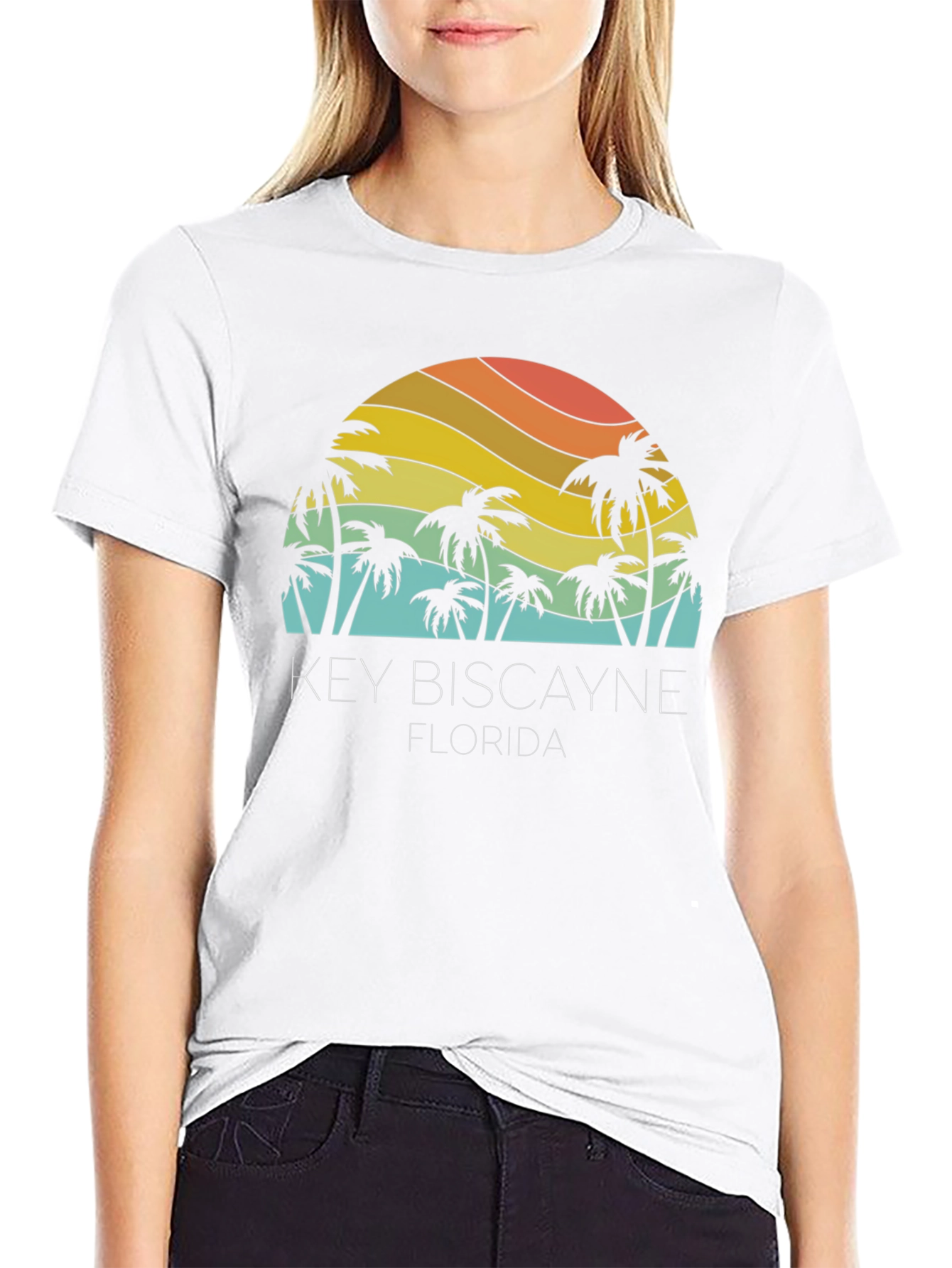 Key Biscayne Florida Palm Tree T-Shirt