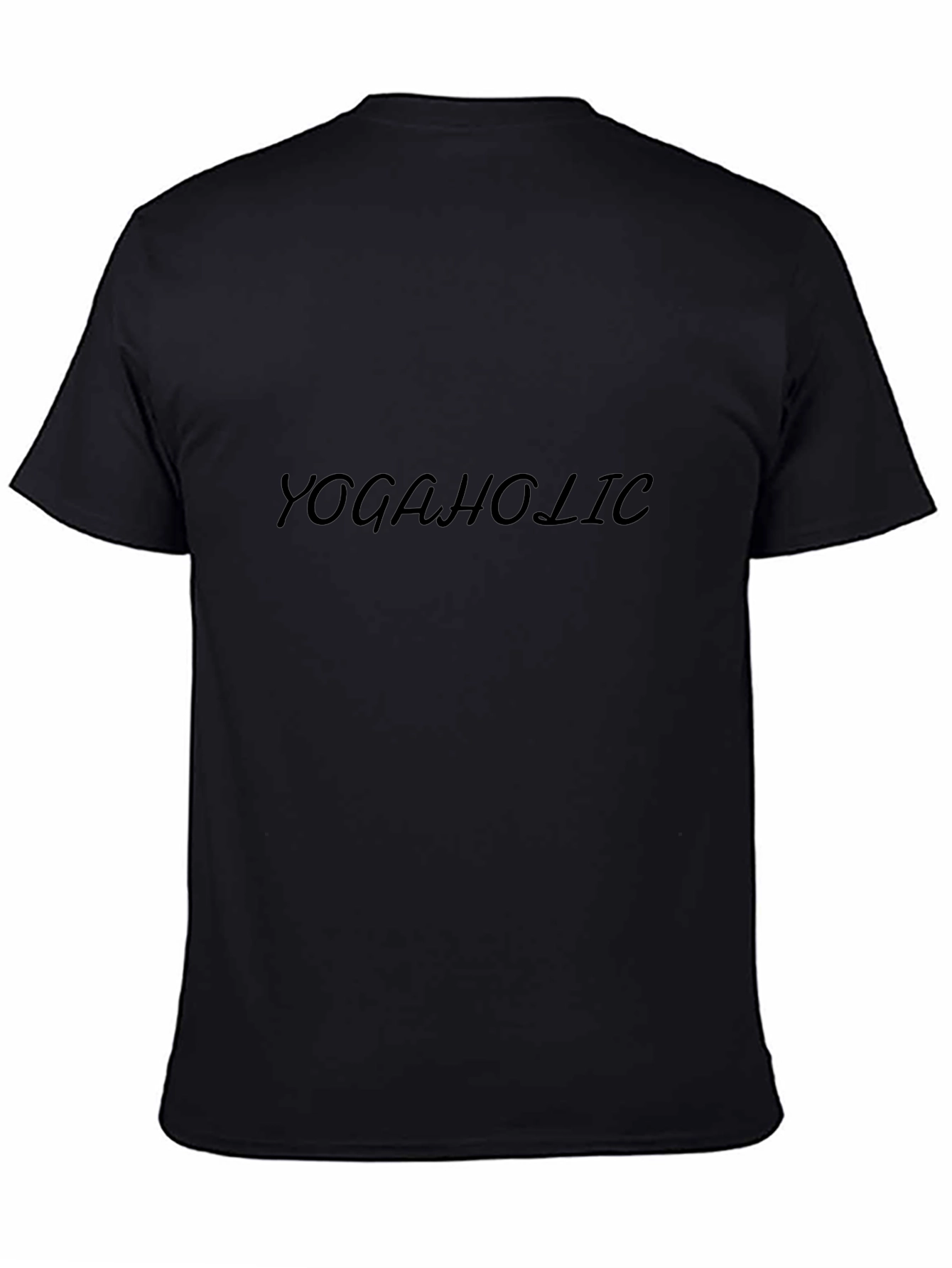 YogaHolic Black Graphic Tee - Mens