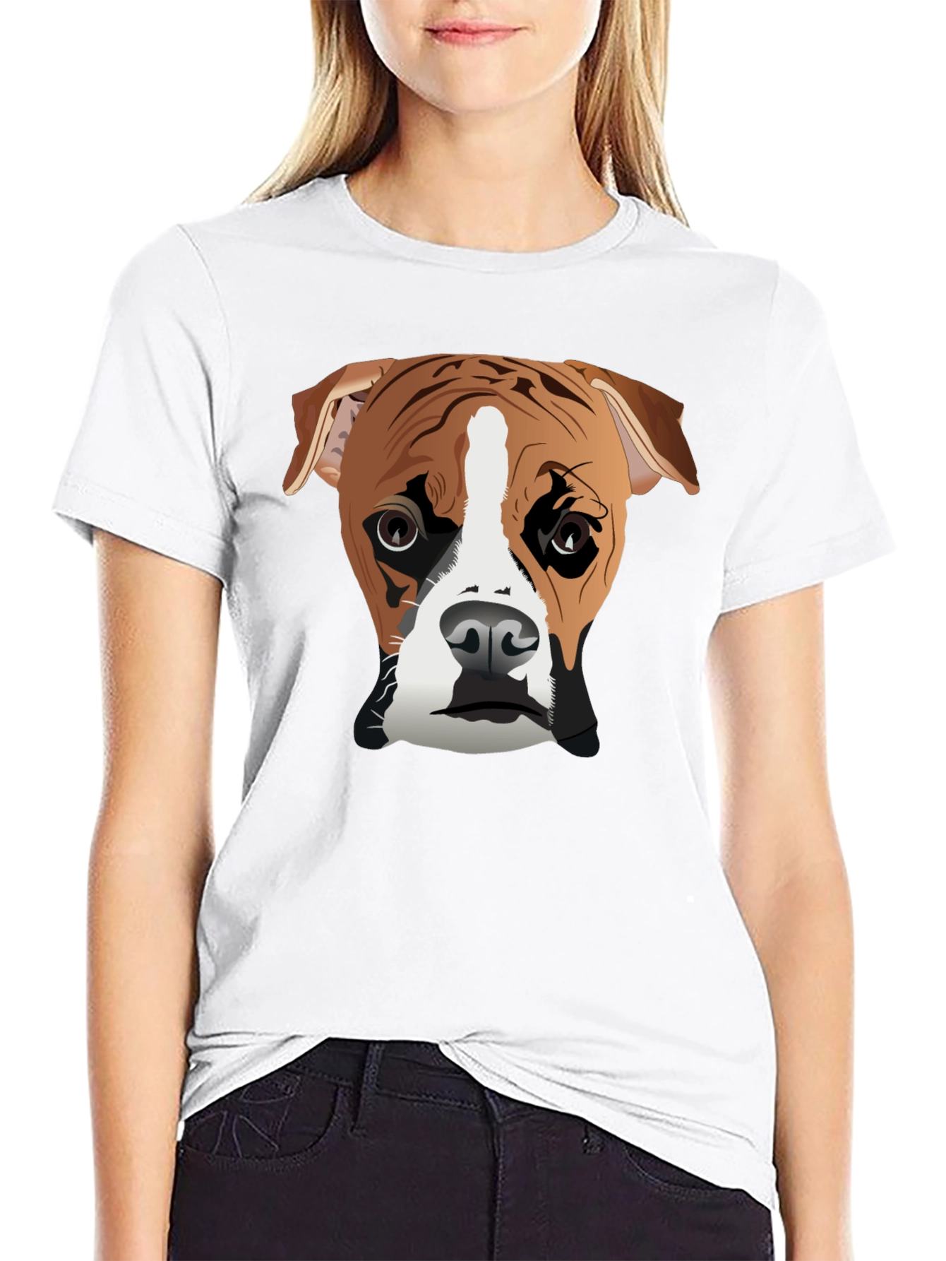 Boxer Dog Graphic Tee - Cool Canine Style
