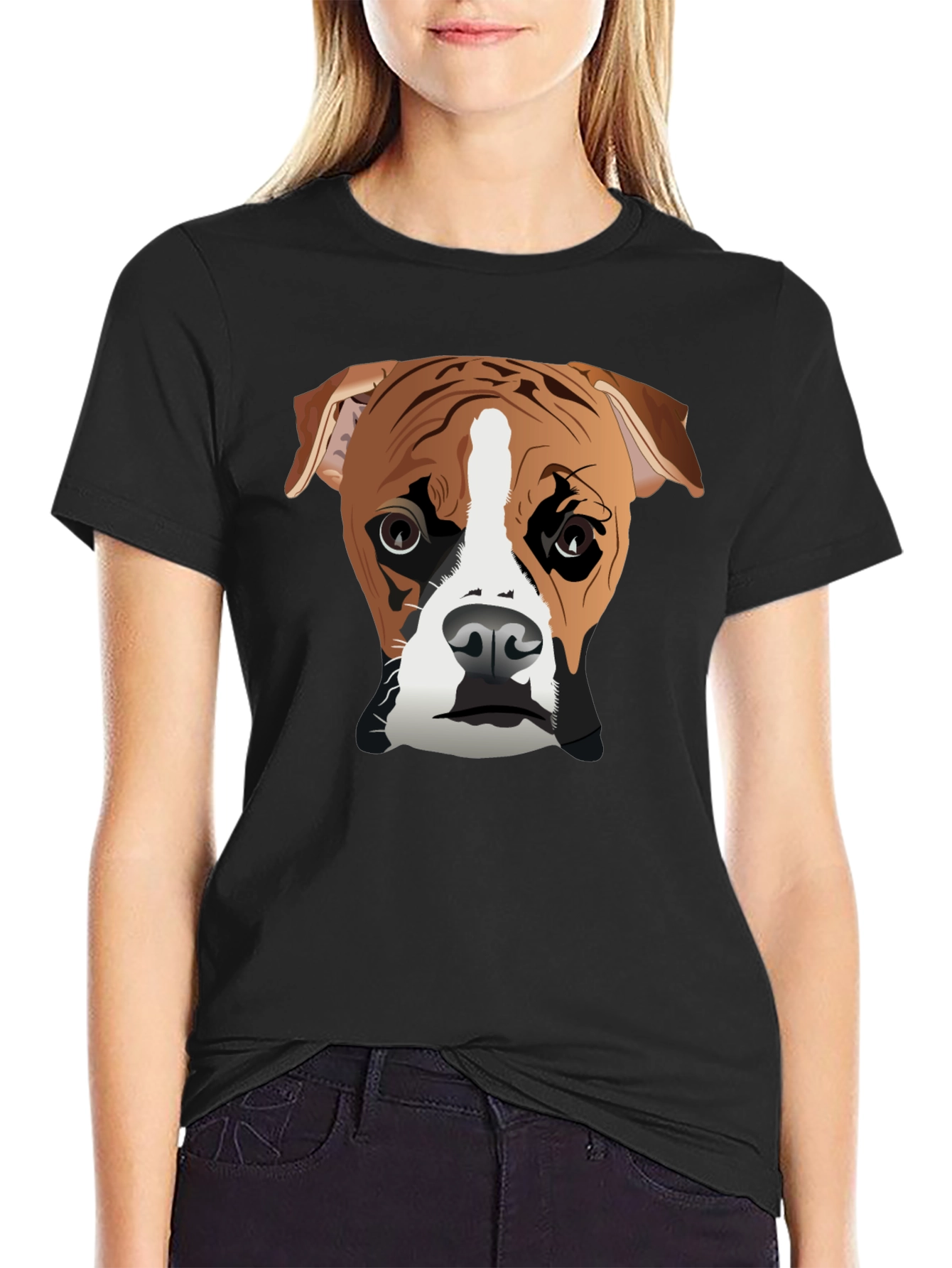 Boxer Dog Graphic Tee - Cool Canine Style