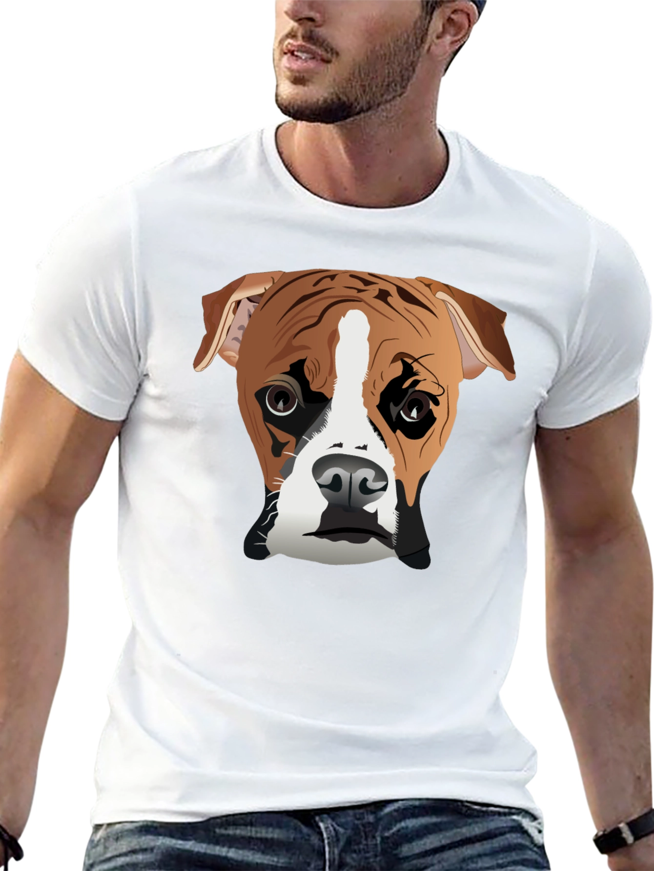 Boxer Dog Graphic Tee - Cool Canine Style