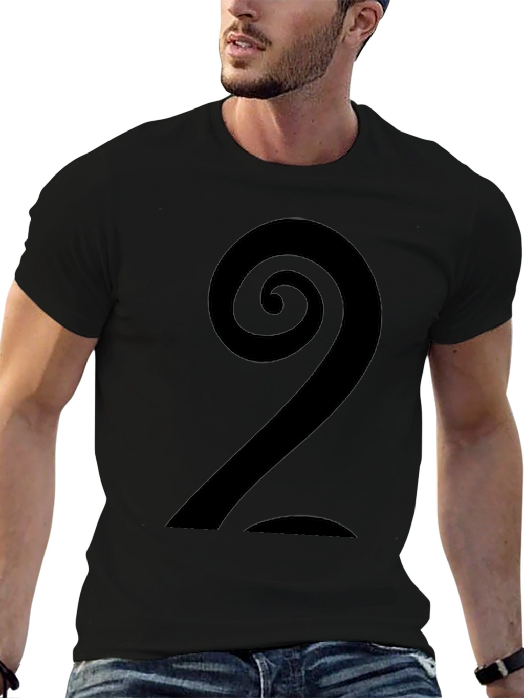 Spiral Number 2 Graphic Tee - Cool Casual Style